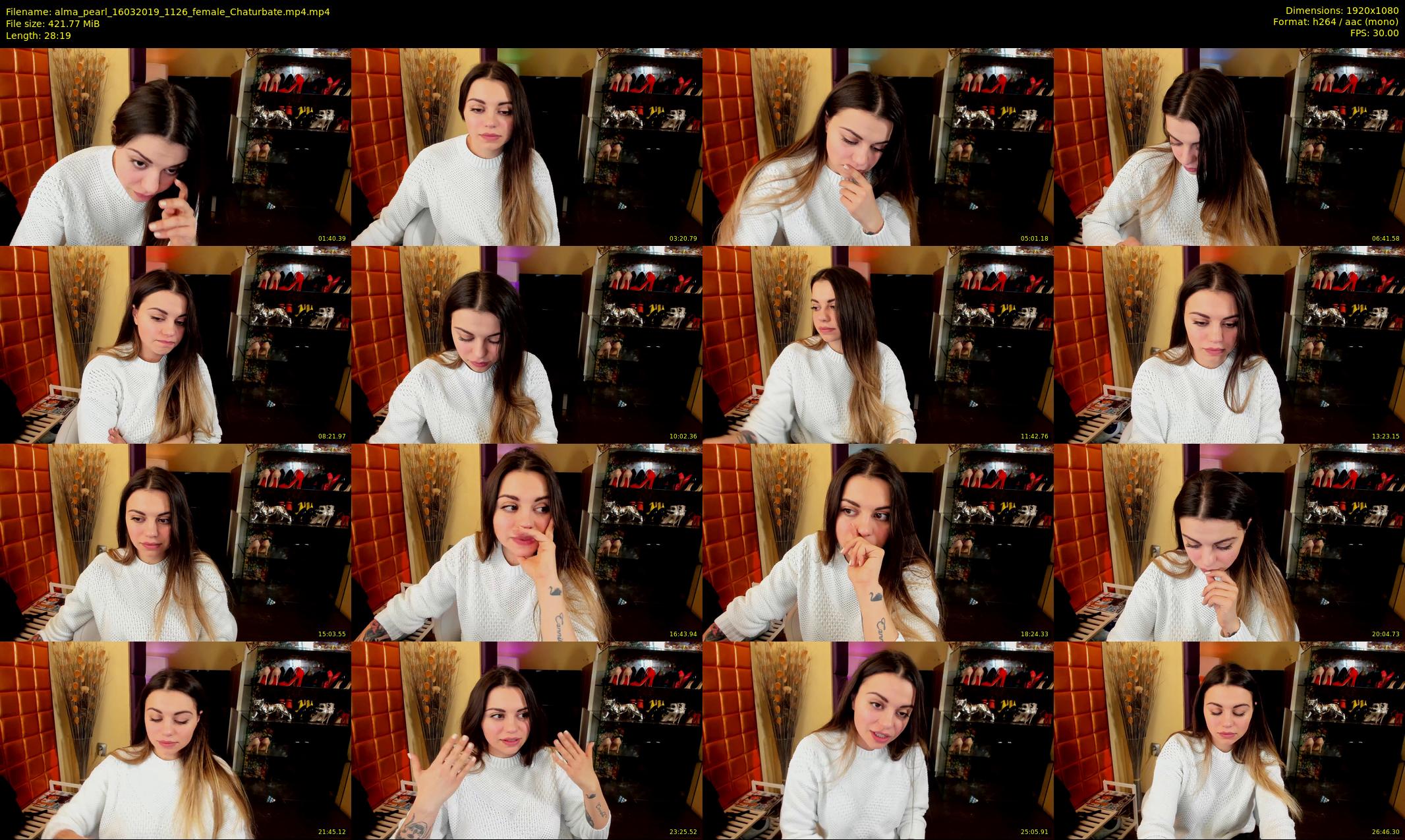 alma_pearl — 29 minute Chaturbate female cam show recording, 1080p, Mar 16, 2019