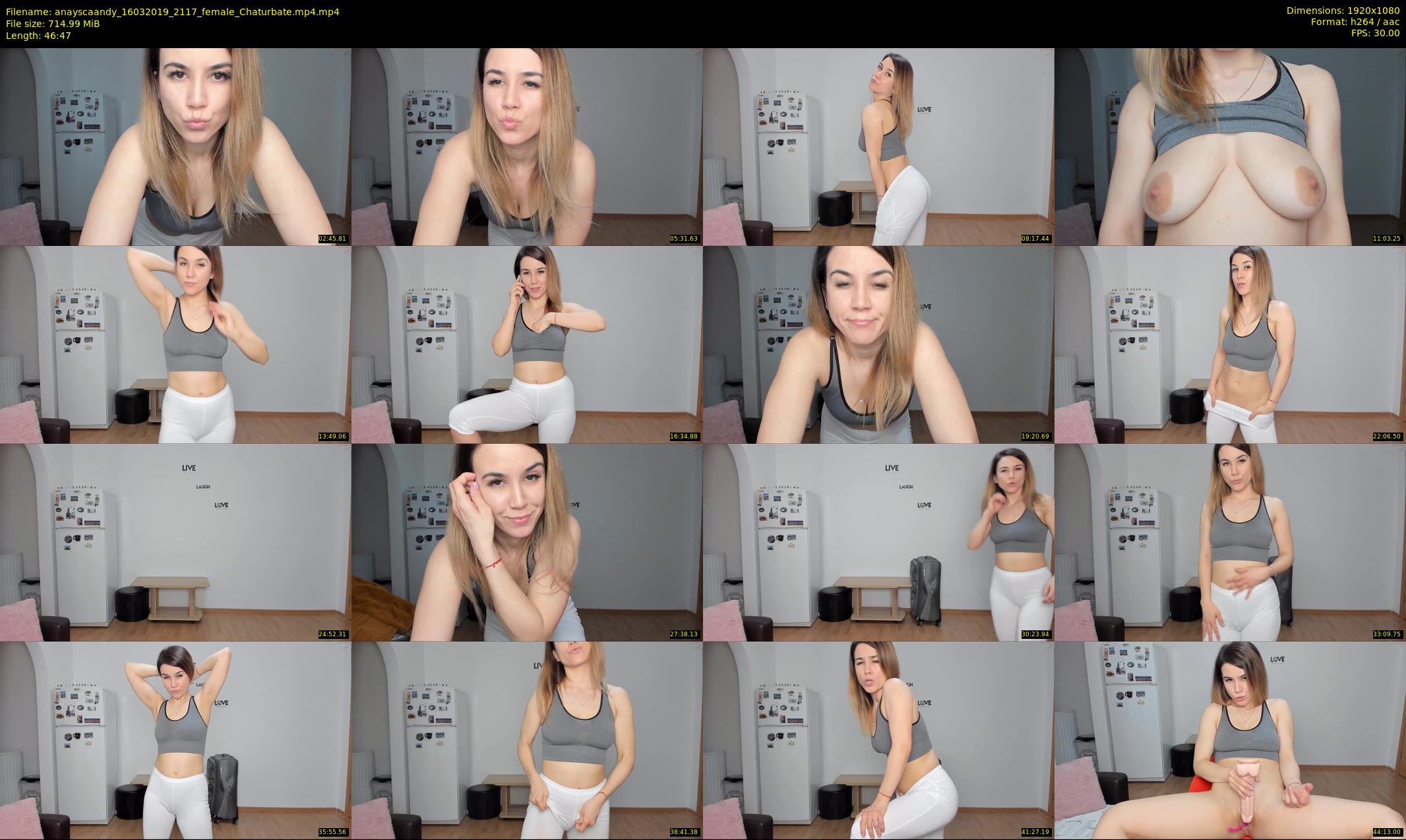 anayscaandy — 47 minute Chaturbate female cam show recording, 1080p, Mar 16, 2019