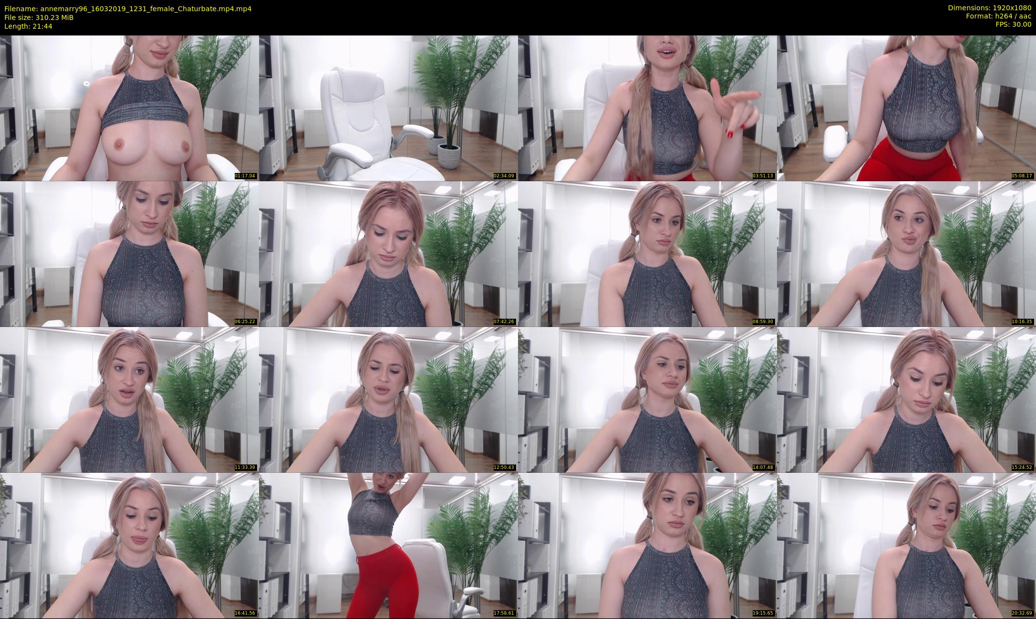 annemarry96 — 22 minute Chaturbate female cam show recording, 1080p, Mar 16, 2019