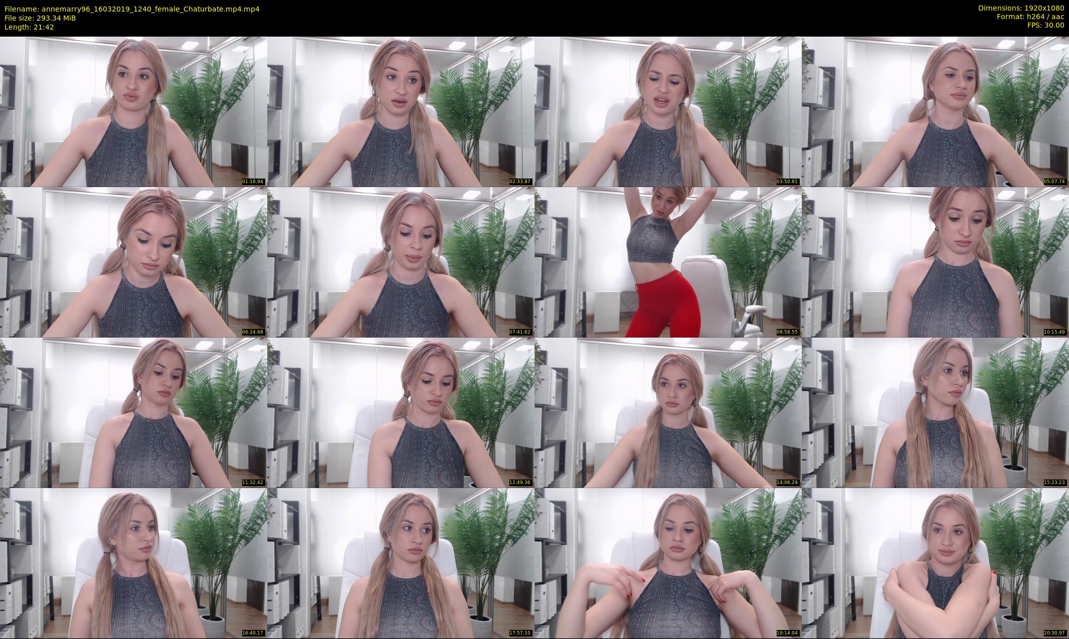 annemarry96 — 22 minute Chaturbate female cam show recording, 1080p, Mar 16, 2019