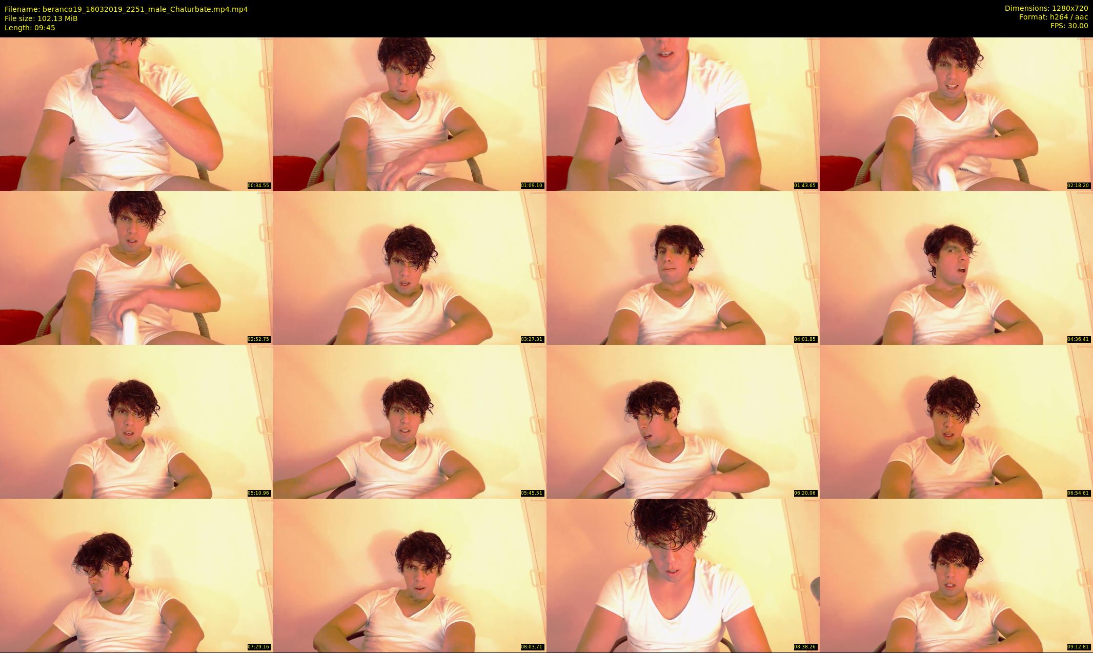 beranco19 — 10 minute Chaturbate male cam show recording, 720p, Mar 16, 2019