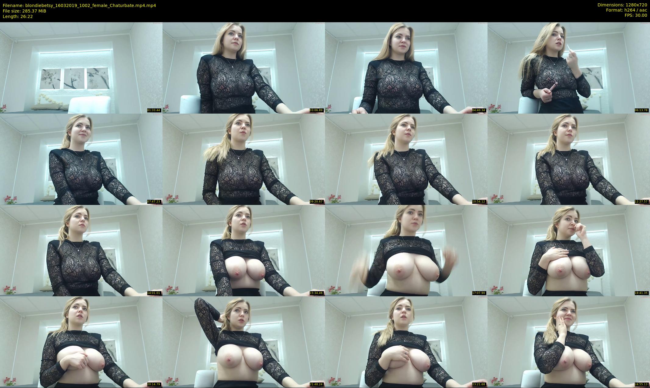 blondiebetsy — 27 minute Chaturbate female cam show recording, 720p, Mar 16, 2019