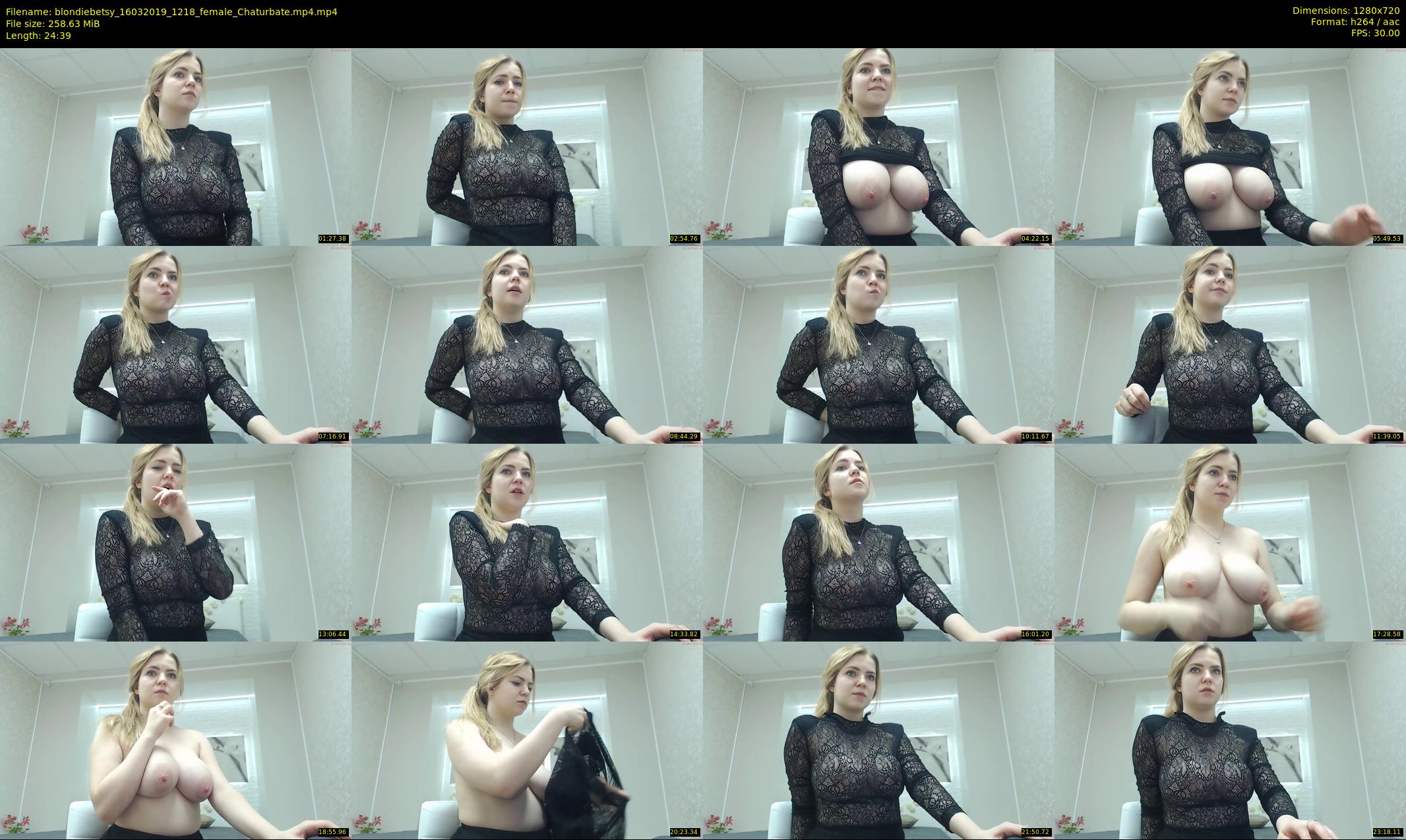 blondiebetsy — 25 minute Chaturbate female cam show recording, 720p, Mar 16, 2019