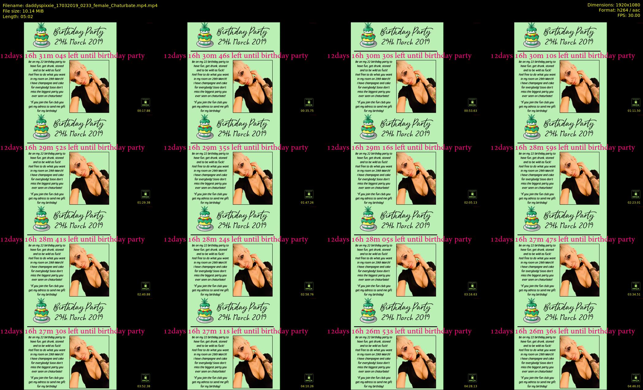 daddyspixxie — 6 minute Chaturbate female cam show recording, 1080p, Mar 17, 2019
