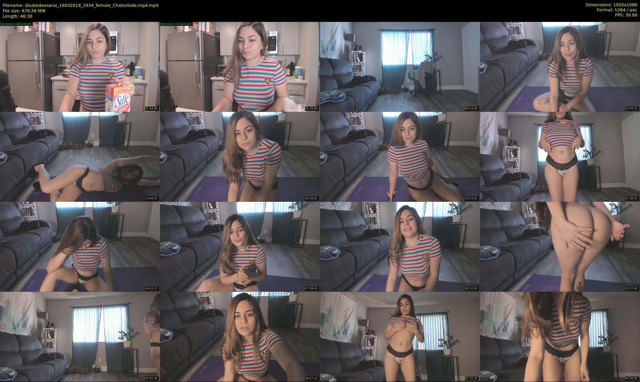 doubedeesarai — 47 minute Chaturbate female cam show recording, 1080p, Mar 16, 2019