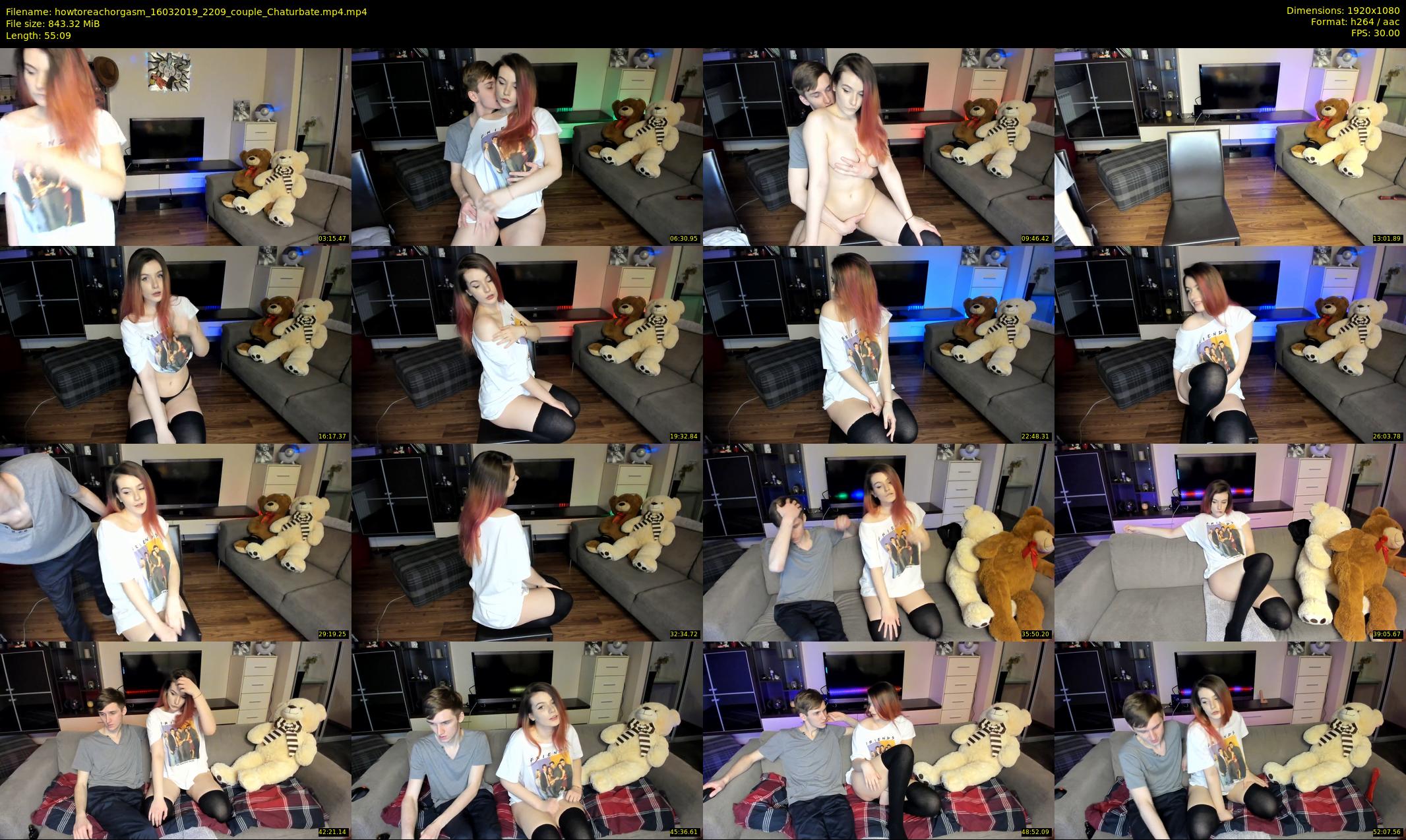 howtoreachorgasm — 56 minute Chaturbate couple cam show recording, 1080p, Mar 16, 2019