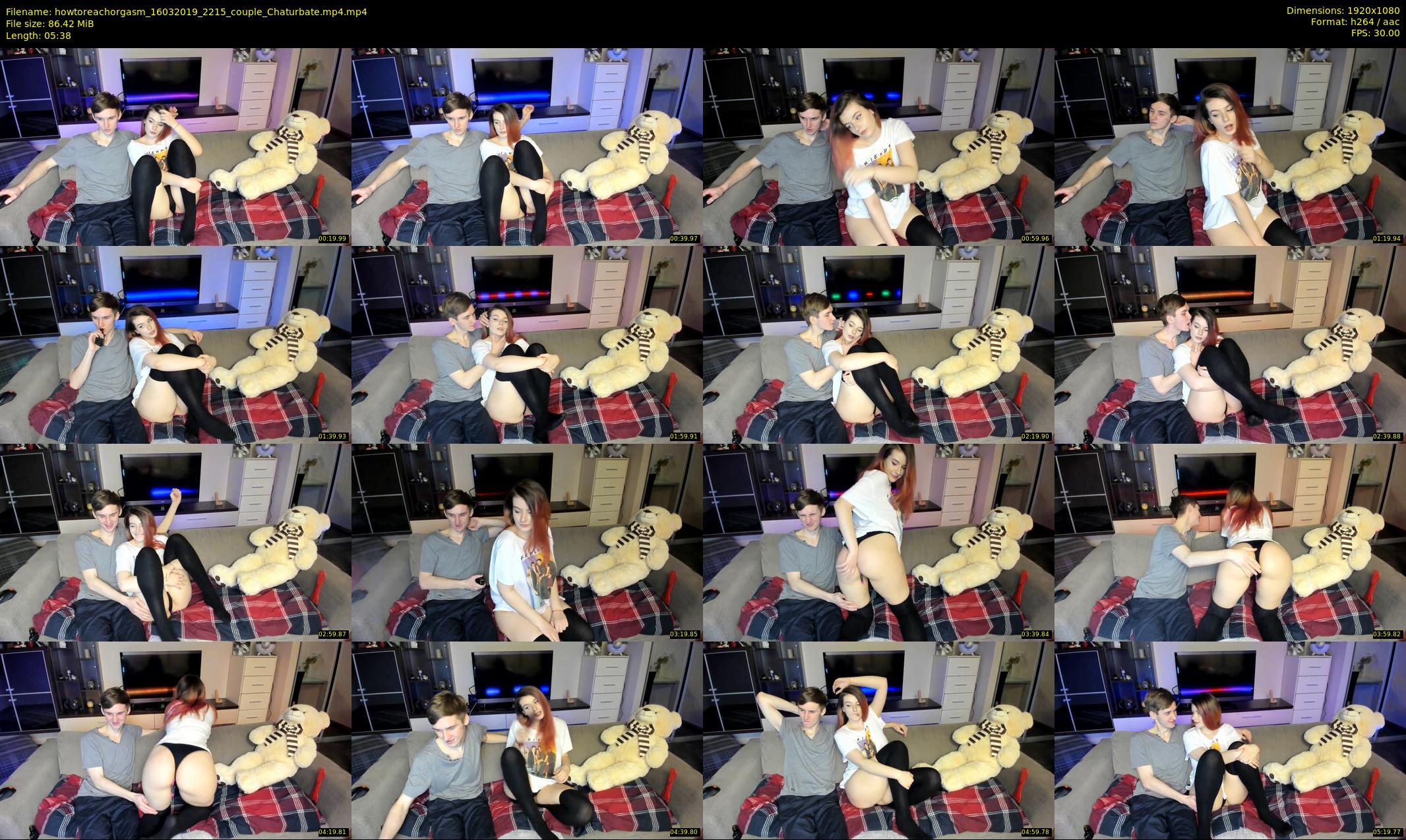 howtoreachorgasm — 6 minute Chaturbate couple cam show recording, 1080p, Mar 16, 2019
