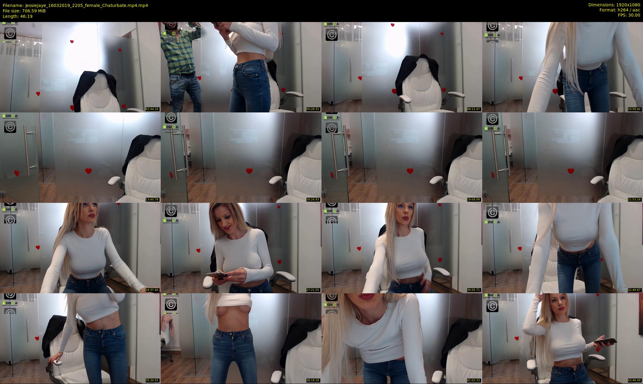 jessiejaye — 47 minute Chaturbate female cam show recording, 1080p, Mar 16, 2019