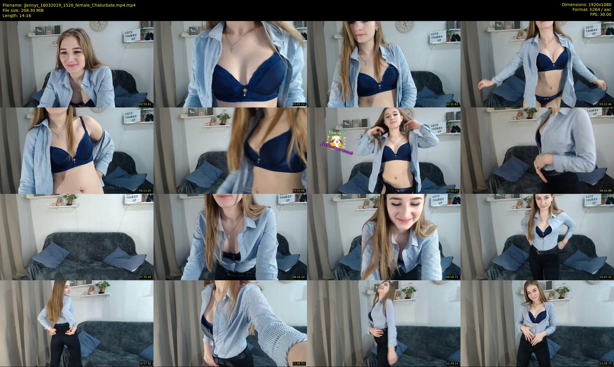 jjennys — 15 minute Chaturbate female cam show recording, 1080p, Mar 16, 2019
