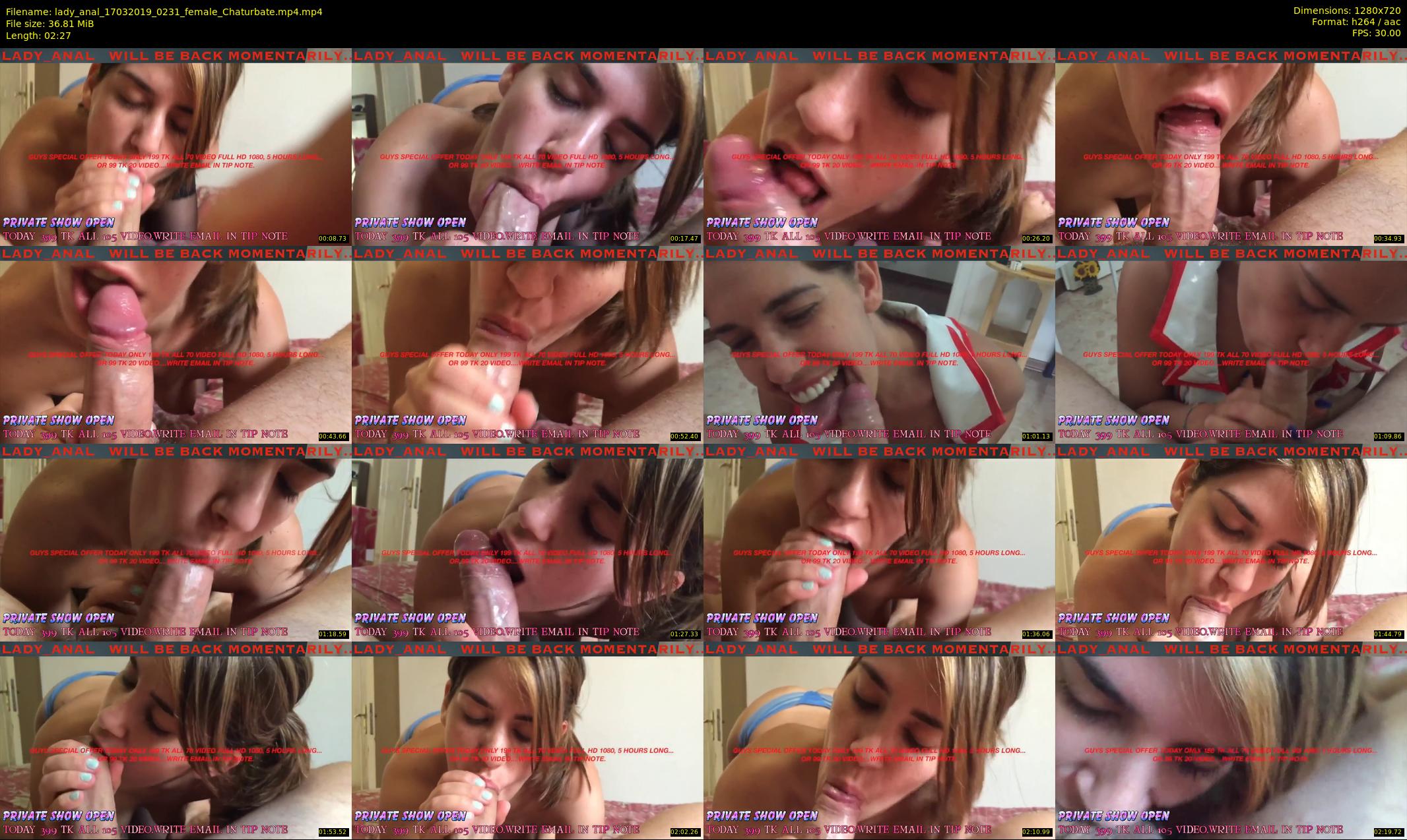lady_anal — 3 minute Chaturbate female cam show recording, 720p, Mar 17, 2019