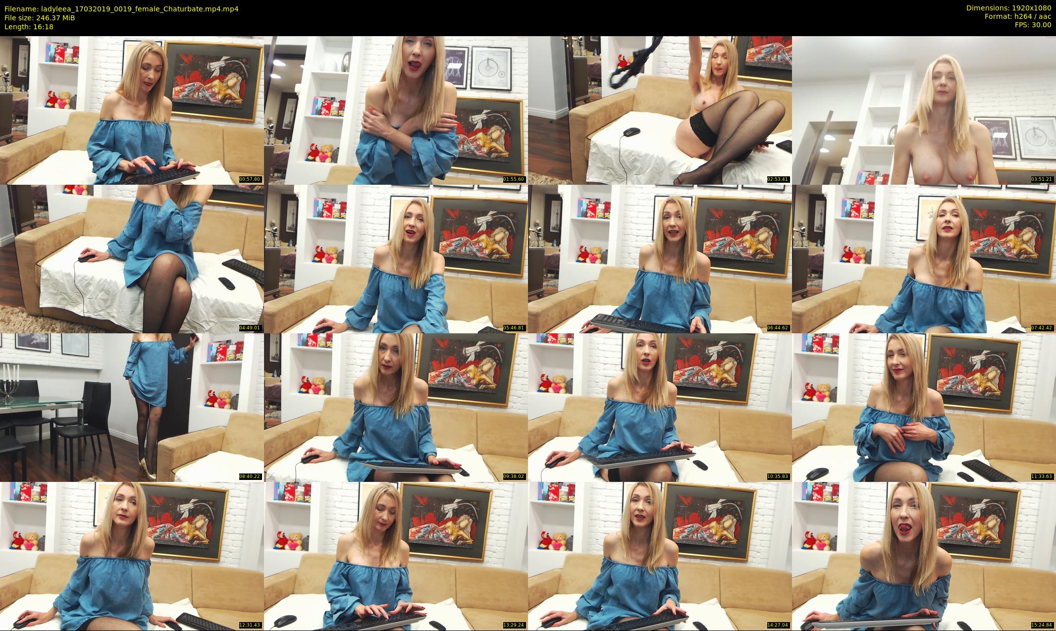 ladyleea — 17 minute Chaturbate female cam show recording, 1080p, Mar 17, 2019