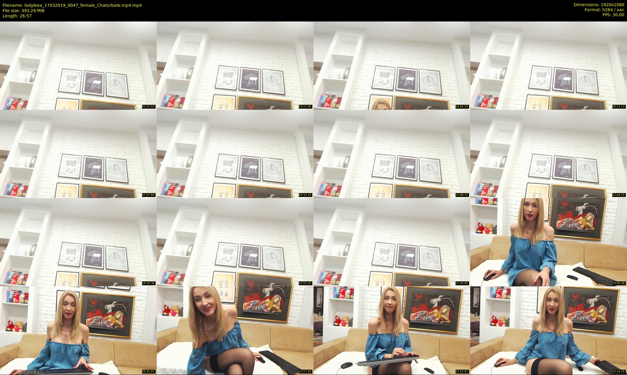 ladyleea — 27 minute Chaturbate female cam show recording, 1080p, Mar 17, 2019
