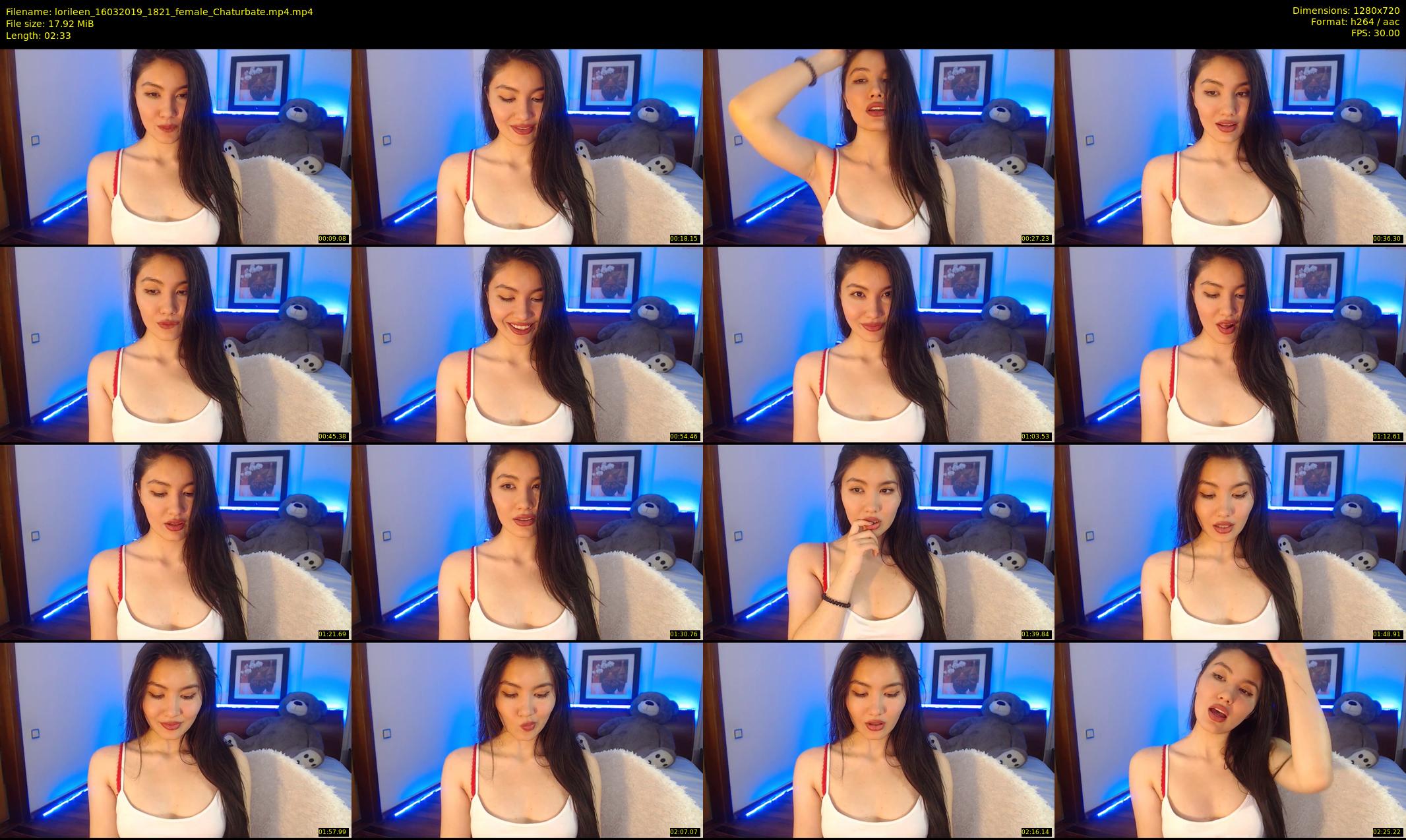 lorileen — 3 minute Chaturbate female cam show recording, 720p, Mar 16, 2019