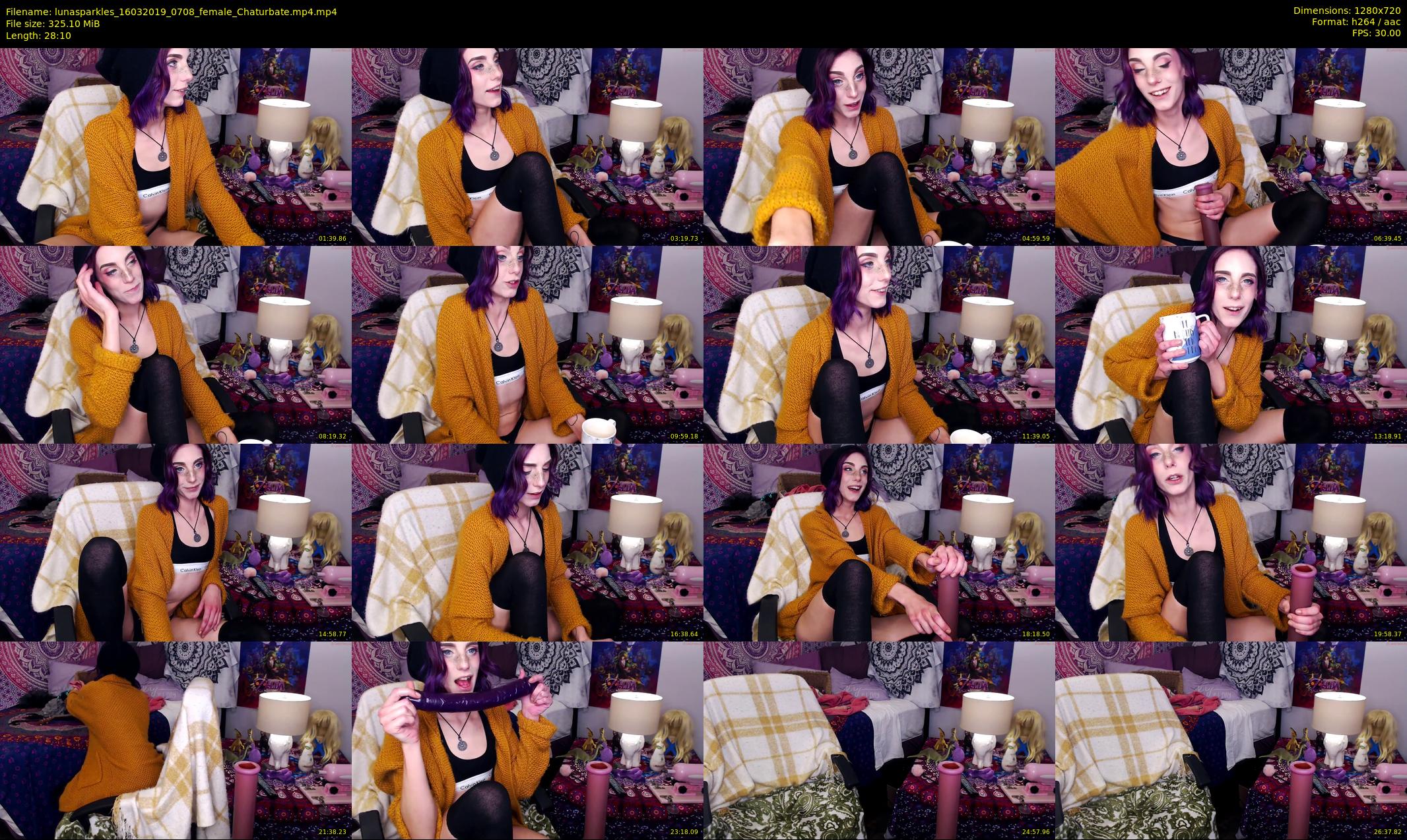 lunasparkles — 29 minute Chaturbate female cam show recording, 720p, Mar 16, 2019