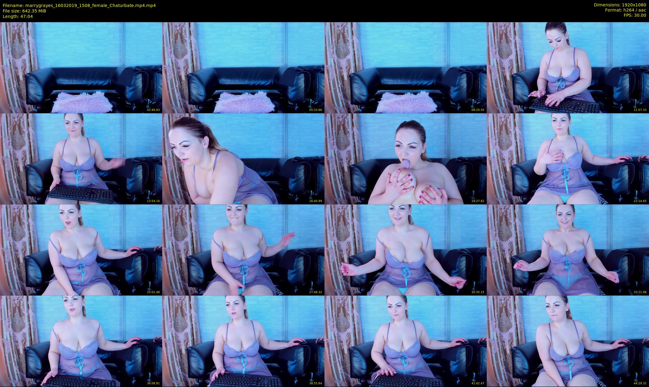 marrygrayes — 48 minute Chaturbate female cam show recording, 1080p, Mar 16, 2019
