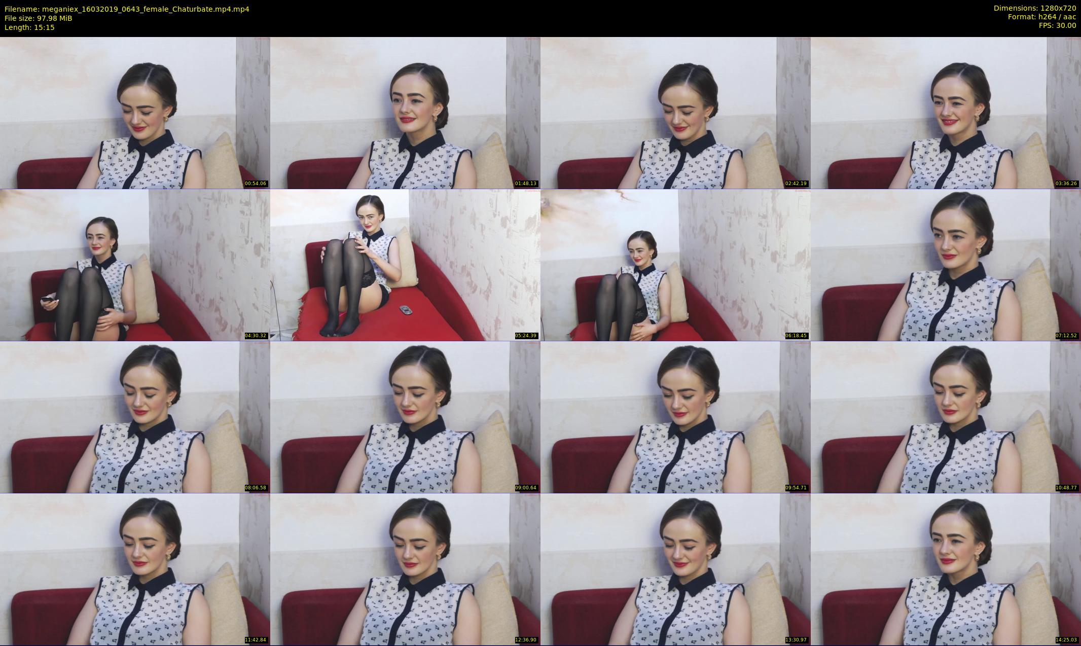 meganiex — 16 minute Chaturbate female cam show recording, 720p, Mar 16, 2019