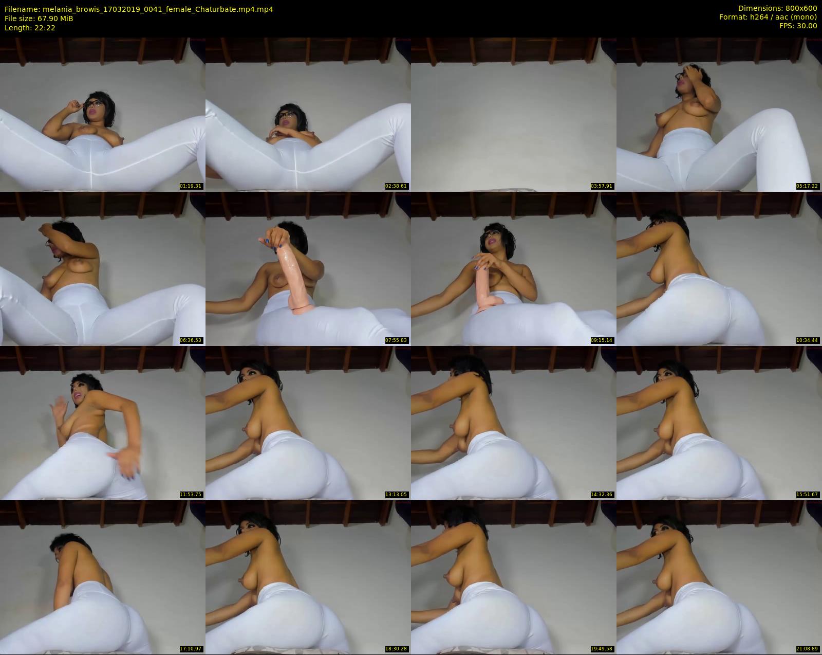 melania_browis — 23 minute Chaturbate female cam show recording, 480p, Mar 17, 2019