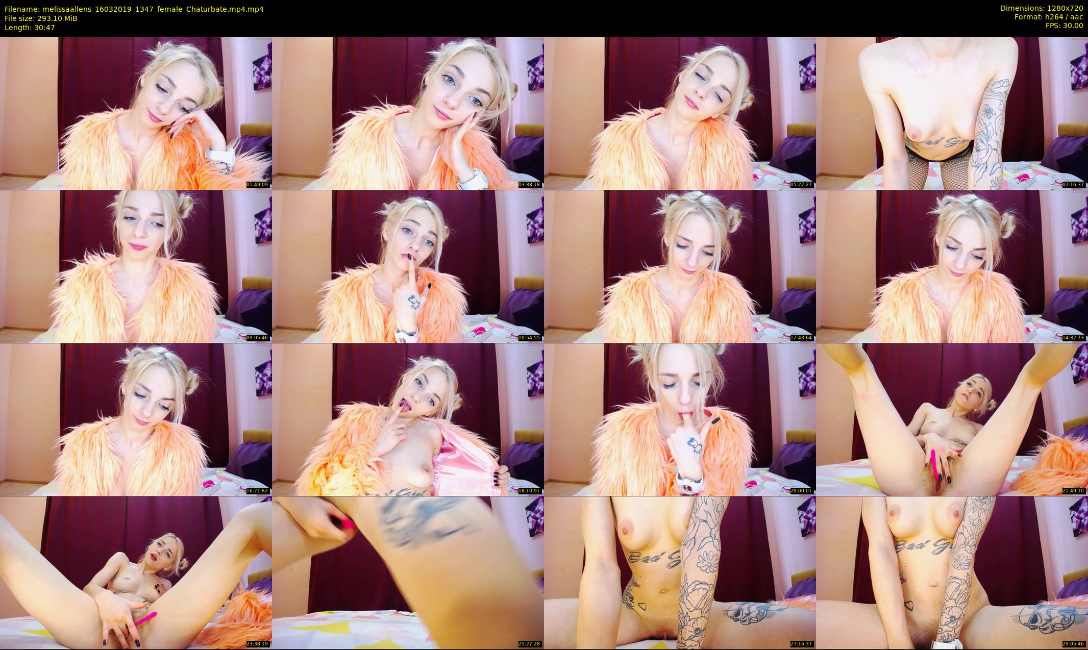 melissaallens — 31 minute Chaturbate female cam show recording, 720p, Mar 16, 2019