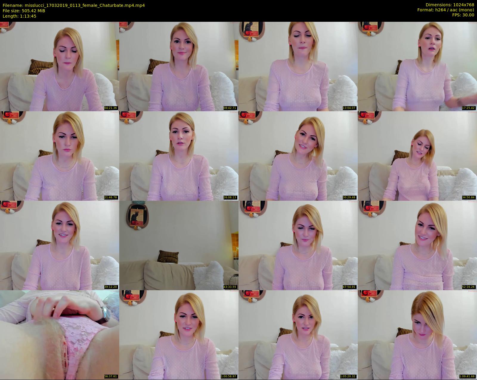misslucci — 74 minute Chaturbate female cam show recording, 720p, Mar 17, 2019