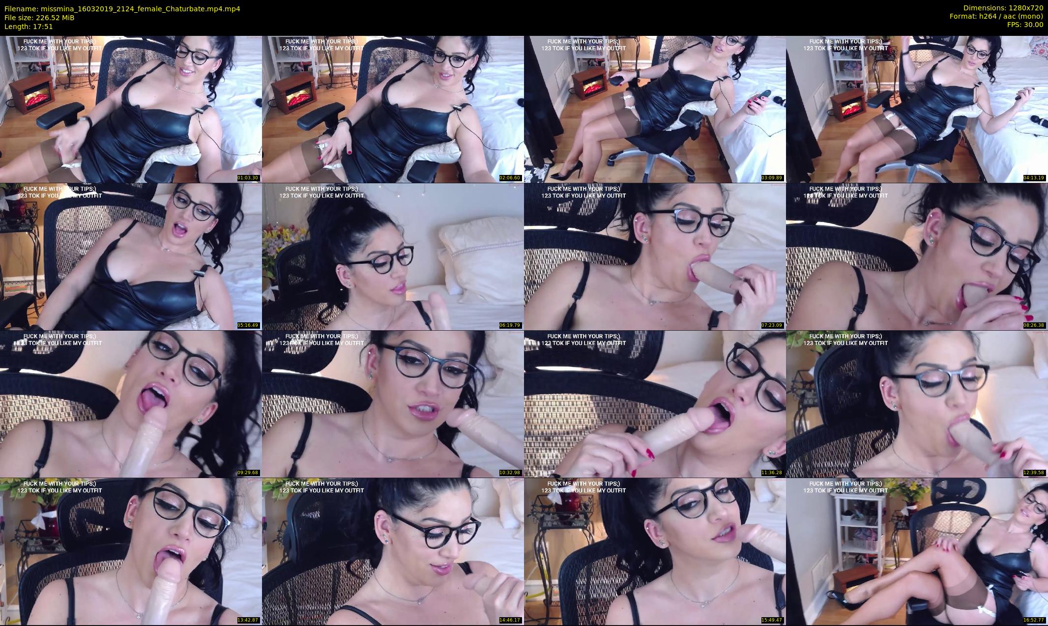 missmina — 18 minute Chaturbate female cam show recording, 720p, Mar 16, 2019