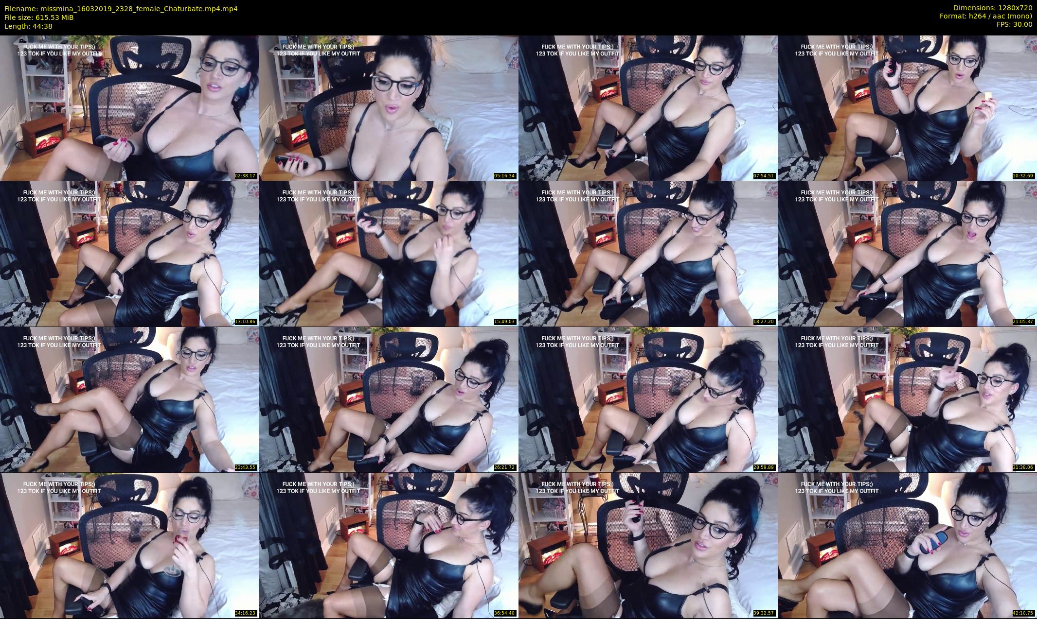 missmina — 45 minute Chaturbate female cam show recording, 720p, Mar 16, 2019