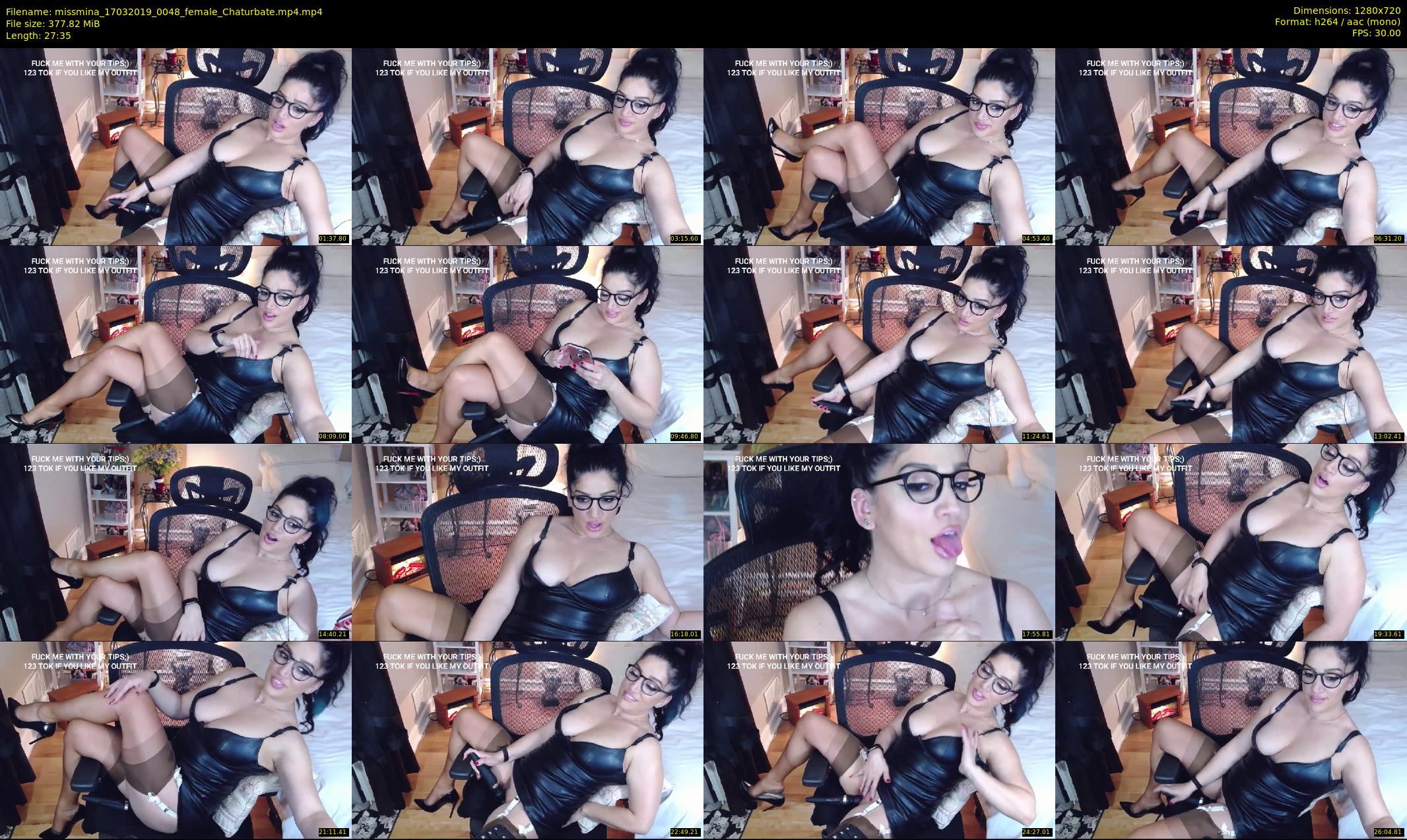 missmina — 28 minute Chaturbate female cam show recording, 720p, Mar 17, 2019