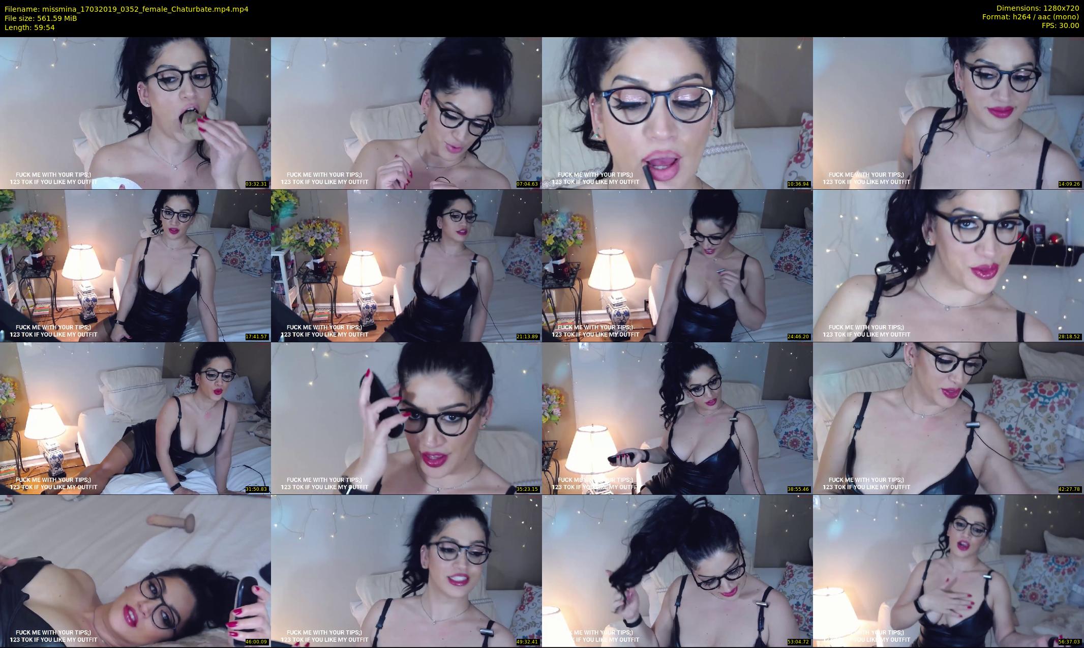 missmina — 60 minute Chaturbate female cam show recording, 720p, Mar 17, 2019