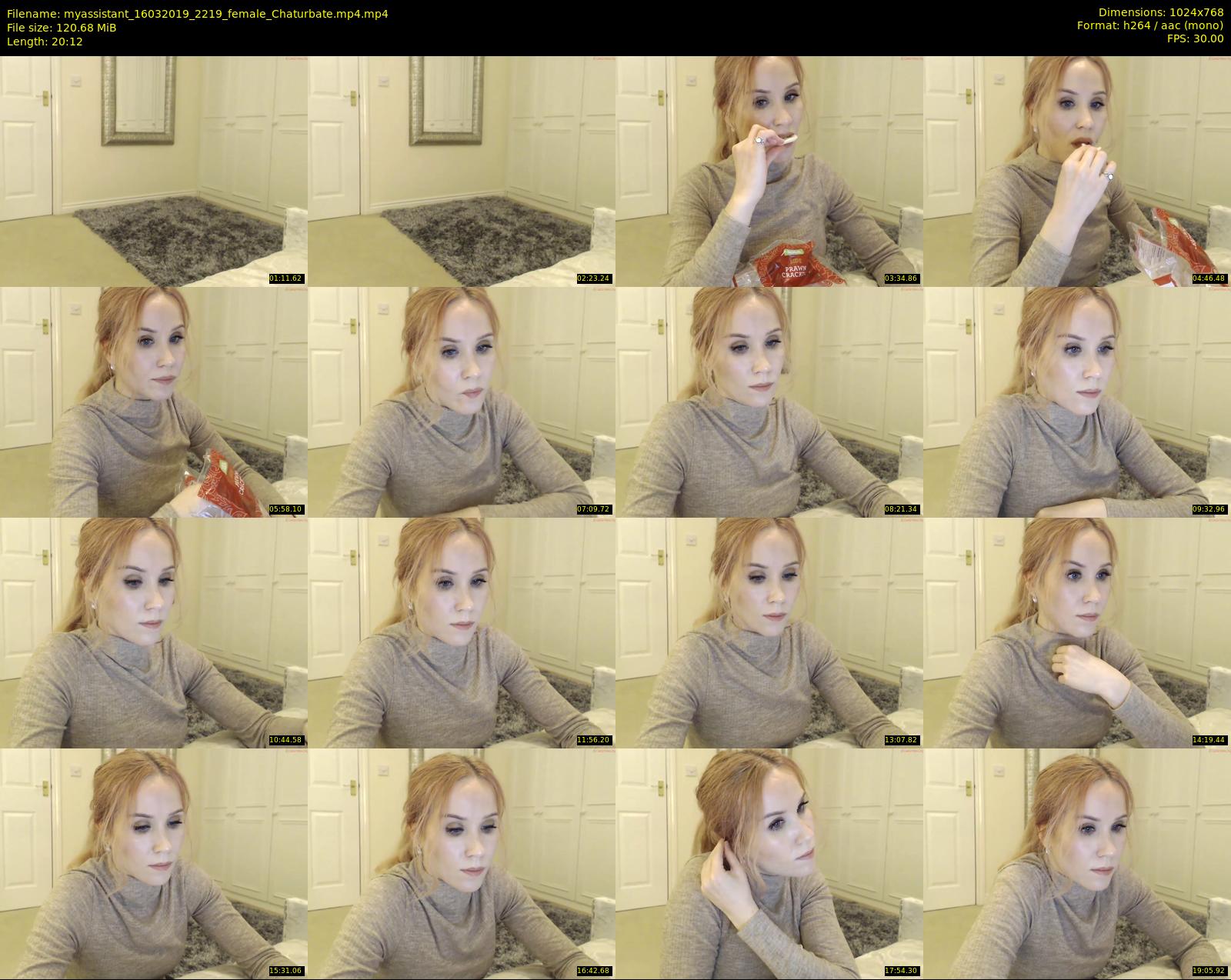 myassistant — 21 minute Chaturbate female cam show recording, 720p, Mar 16, 2019