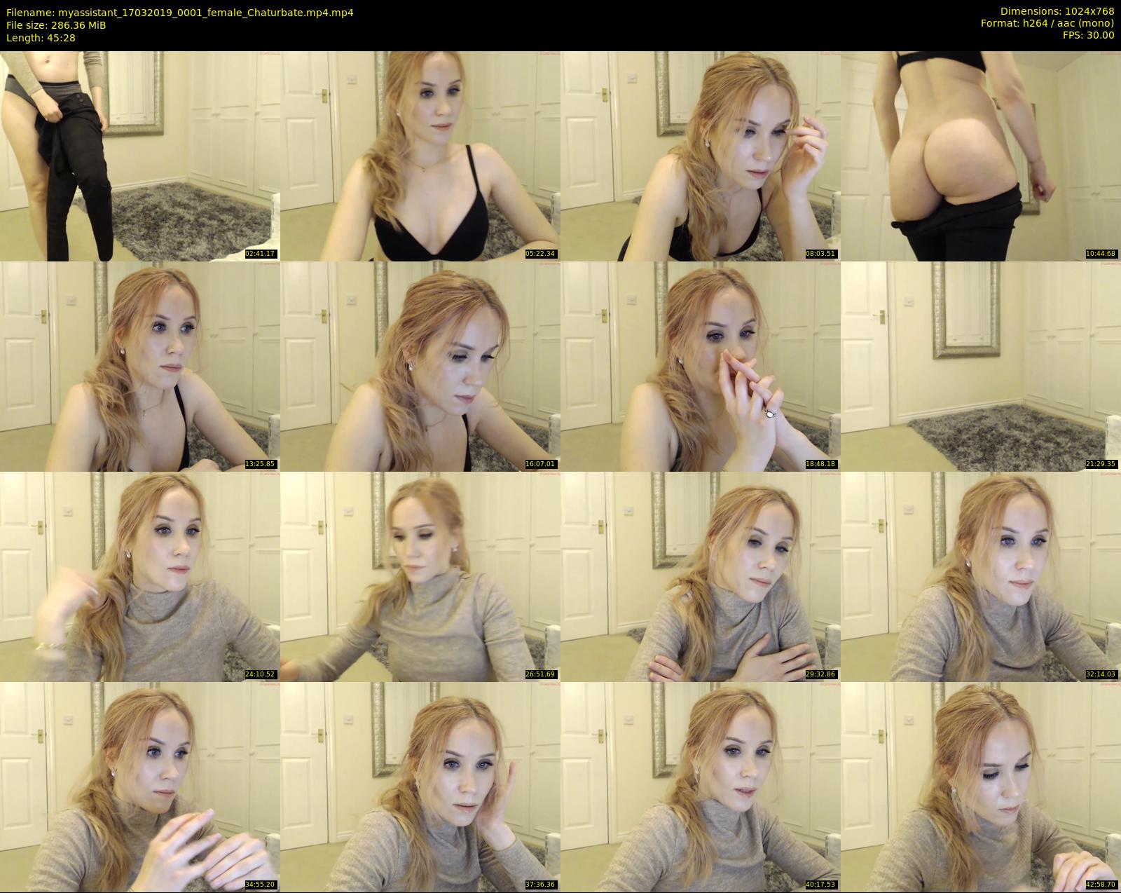 myassistant — 46 minute Chaturbate female cam show recording, 720p, Mar 17, 2019