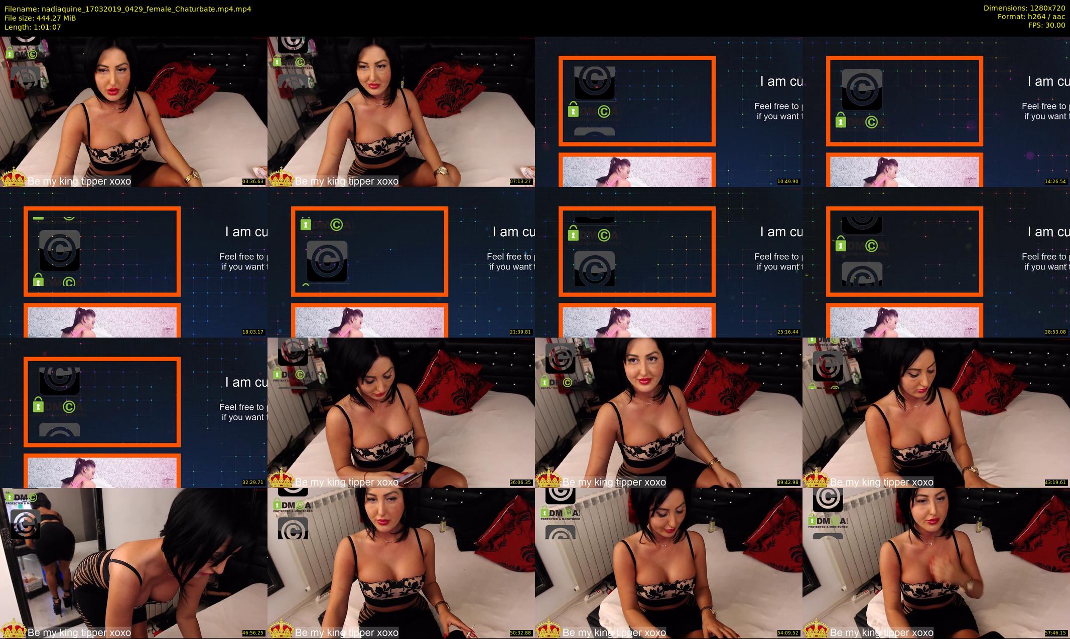 nadiaquine — 62 minute Chaturbate female cam show recording, 720p, Mar 17, 2019
