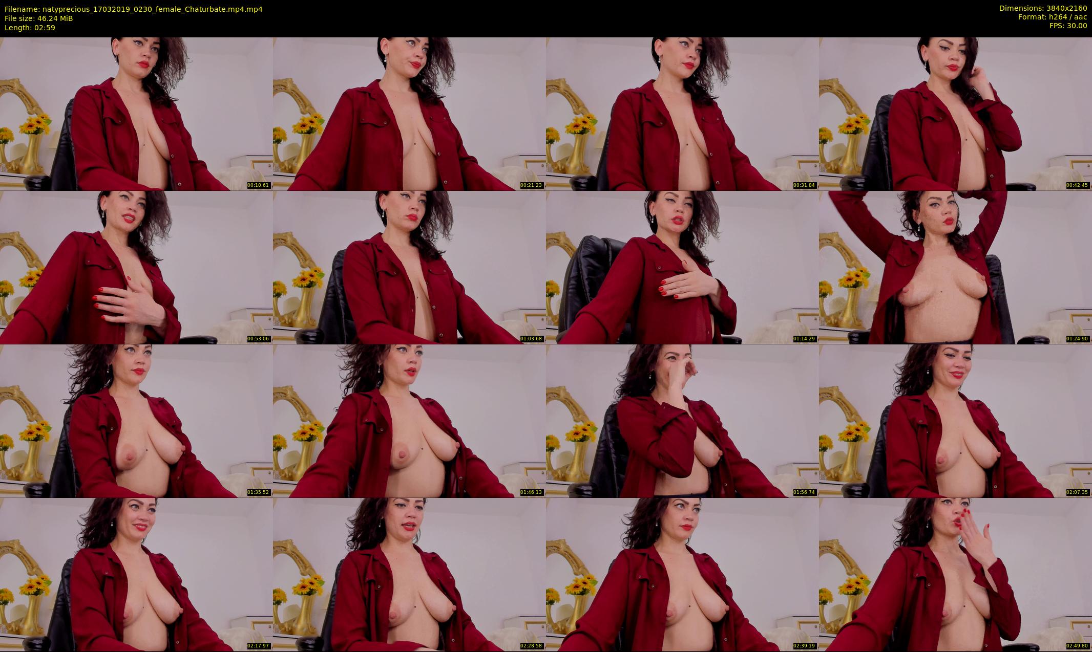 natyprecious — 3 minute Chaturbate female cam show recording, 4K, Mar 17, 2019
