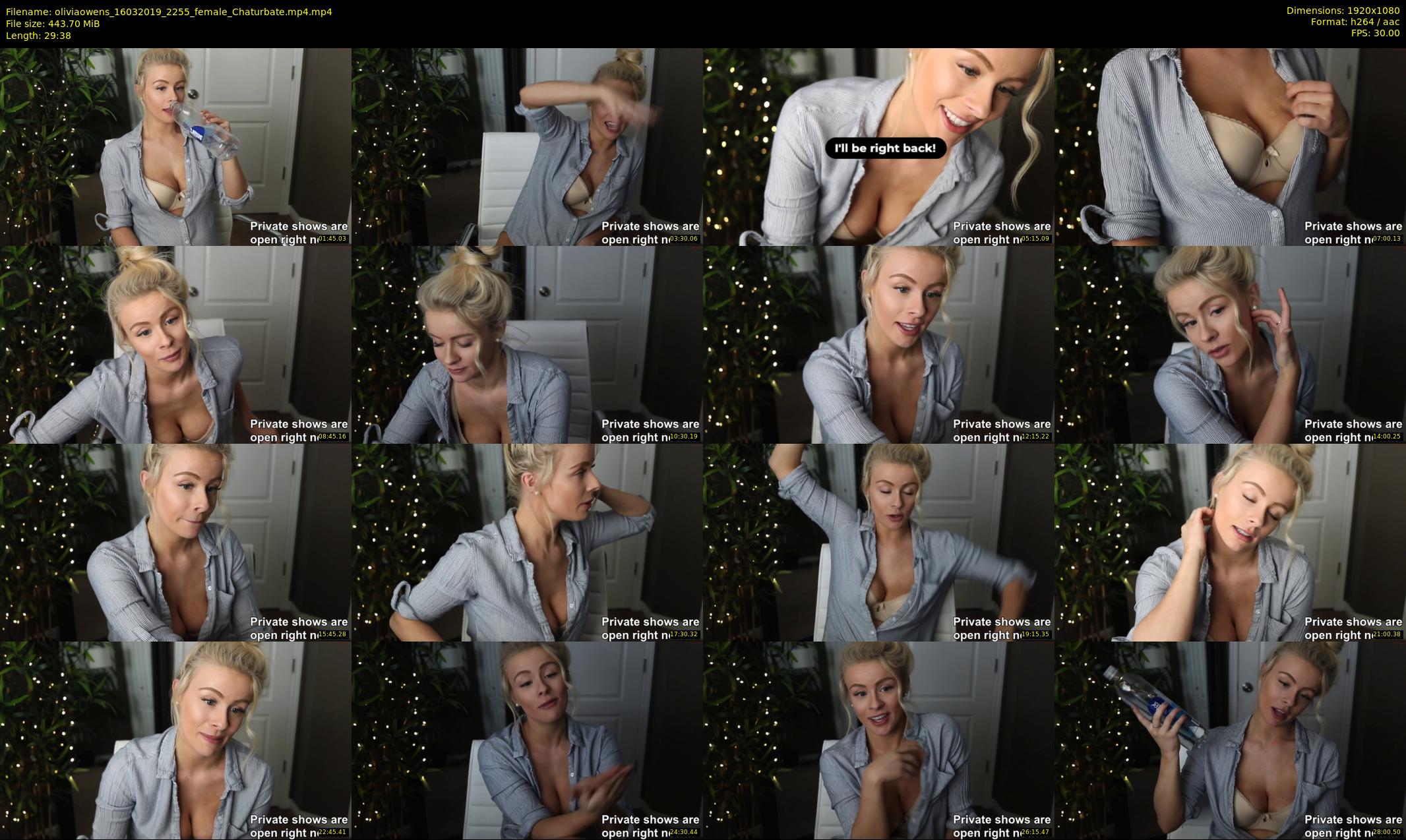 oliviaowens — 30 minute Chaturbate female cam show recording, 1080p, Mar 16, 2019