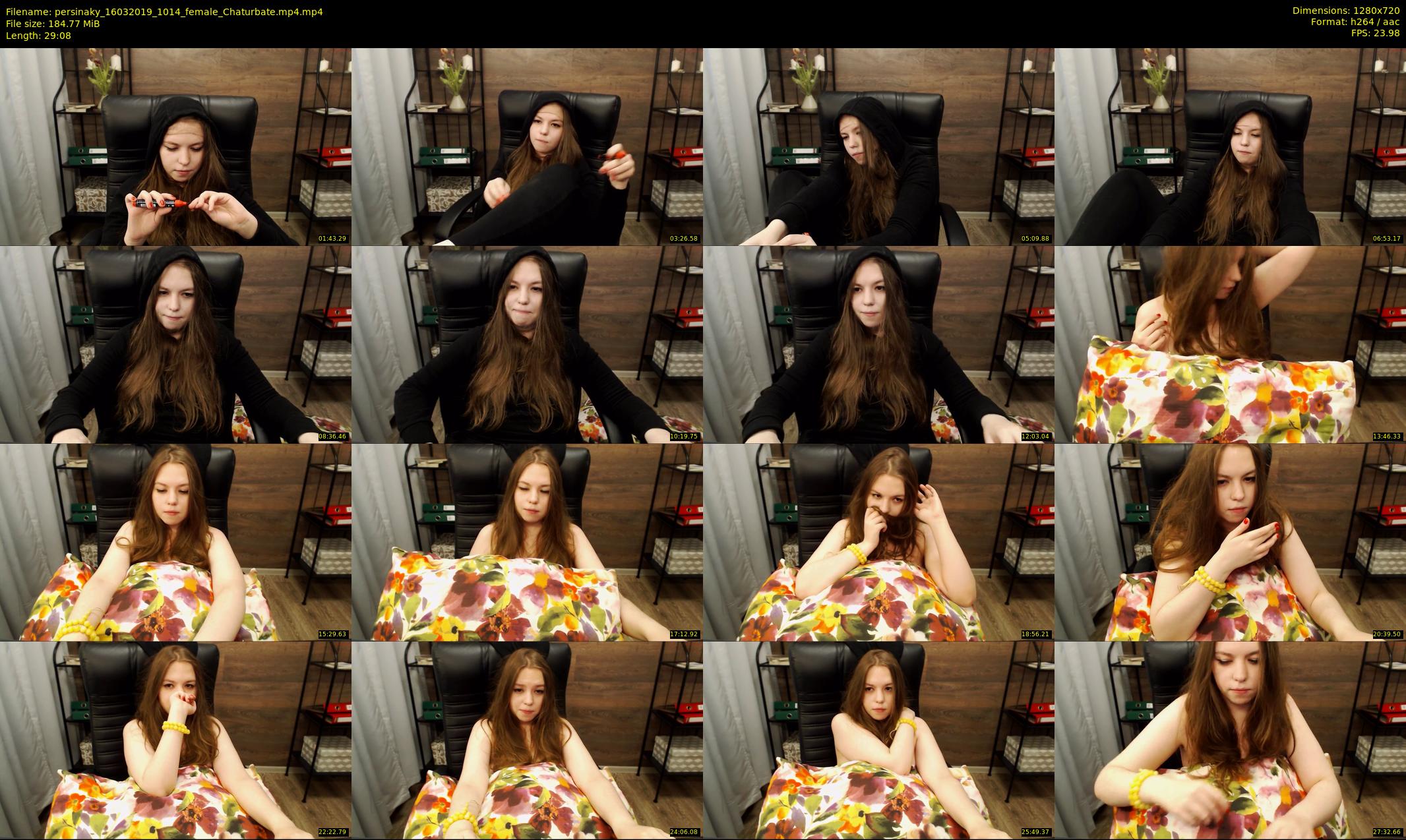 persinaky — 30 minute Chaturbate female cam show recording, 720p, Mar 16, 2019