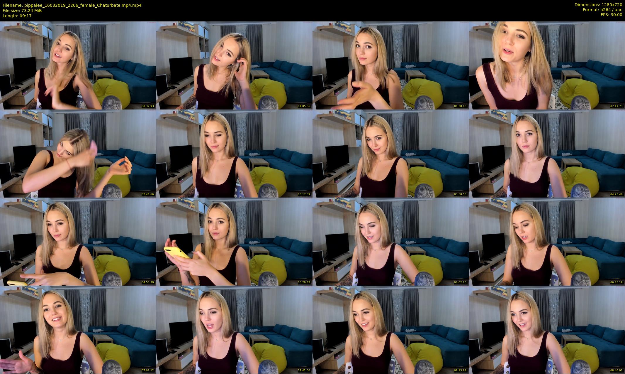 pippalee — 10 minute Chaturbate female cam show recording, 720p, Mar 16, 2019