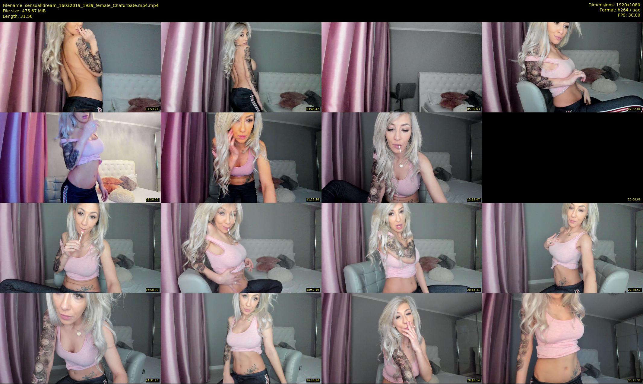 sensualldream — 32 minute Chaturbate female cam show recording, 1080p, Mar 16, 2019