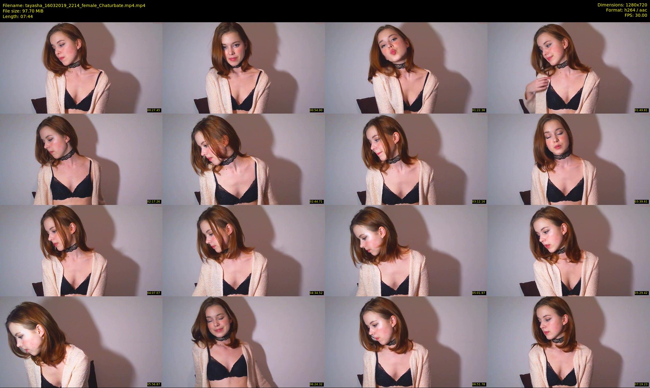 tayasha — 8 minute Chaturbate female cam show recording, 720p, Mar 16, 2019