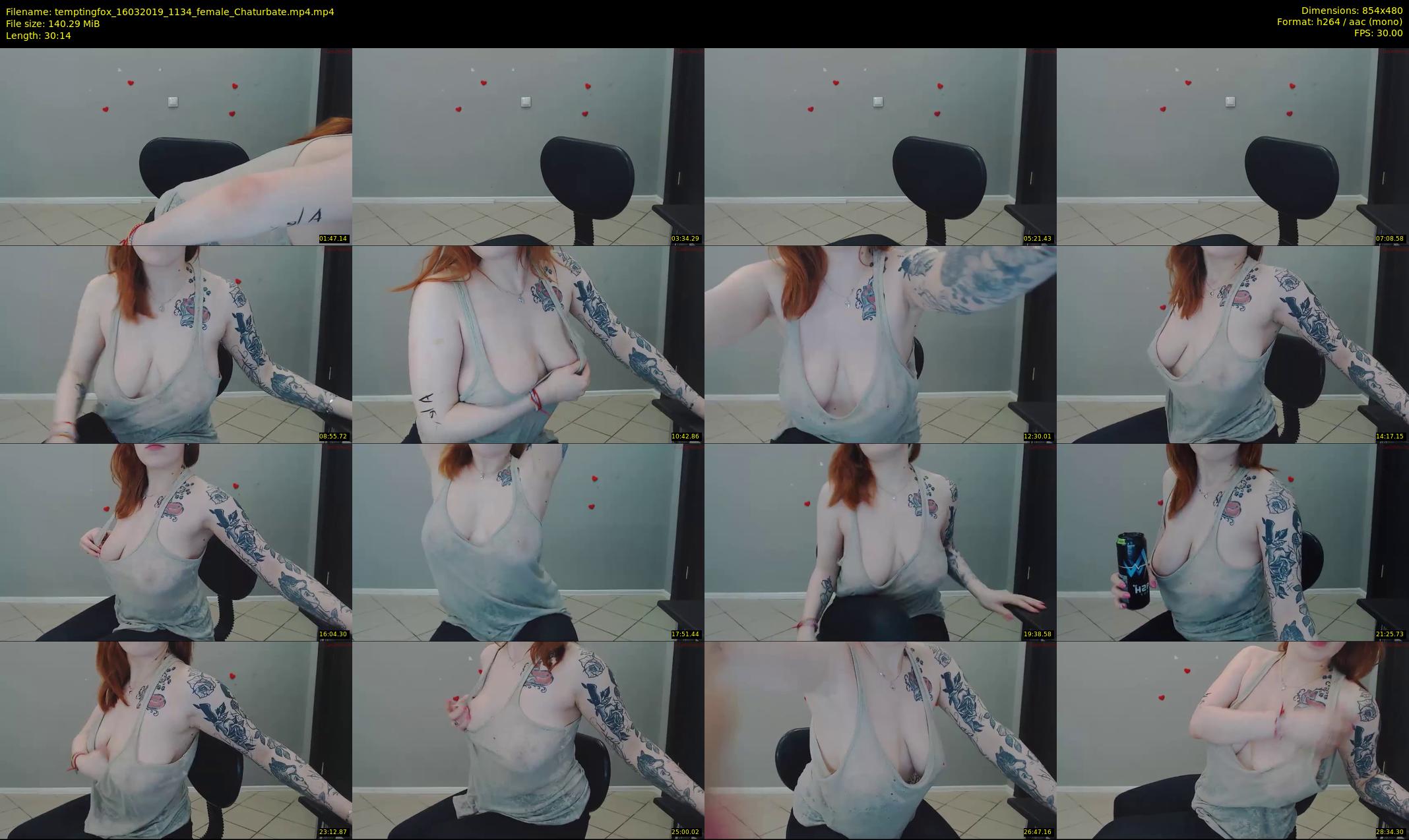 temptingfox — 31 minute Chaturbate female cam show recording, 480p, Mar 16, 2019