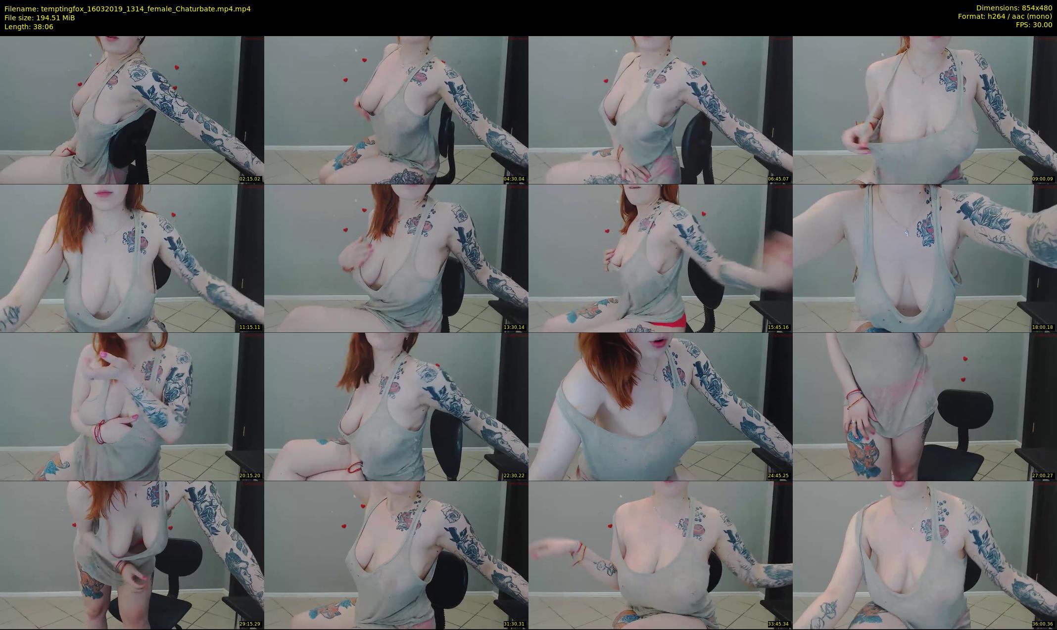 temptingfox — 39 minute Chaturbate female cam show recording, 480p, Mar 16, 2019
