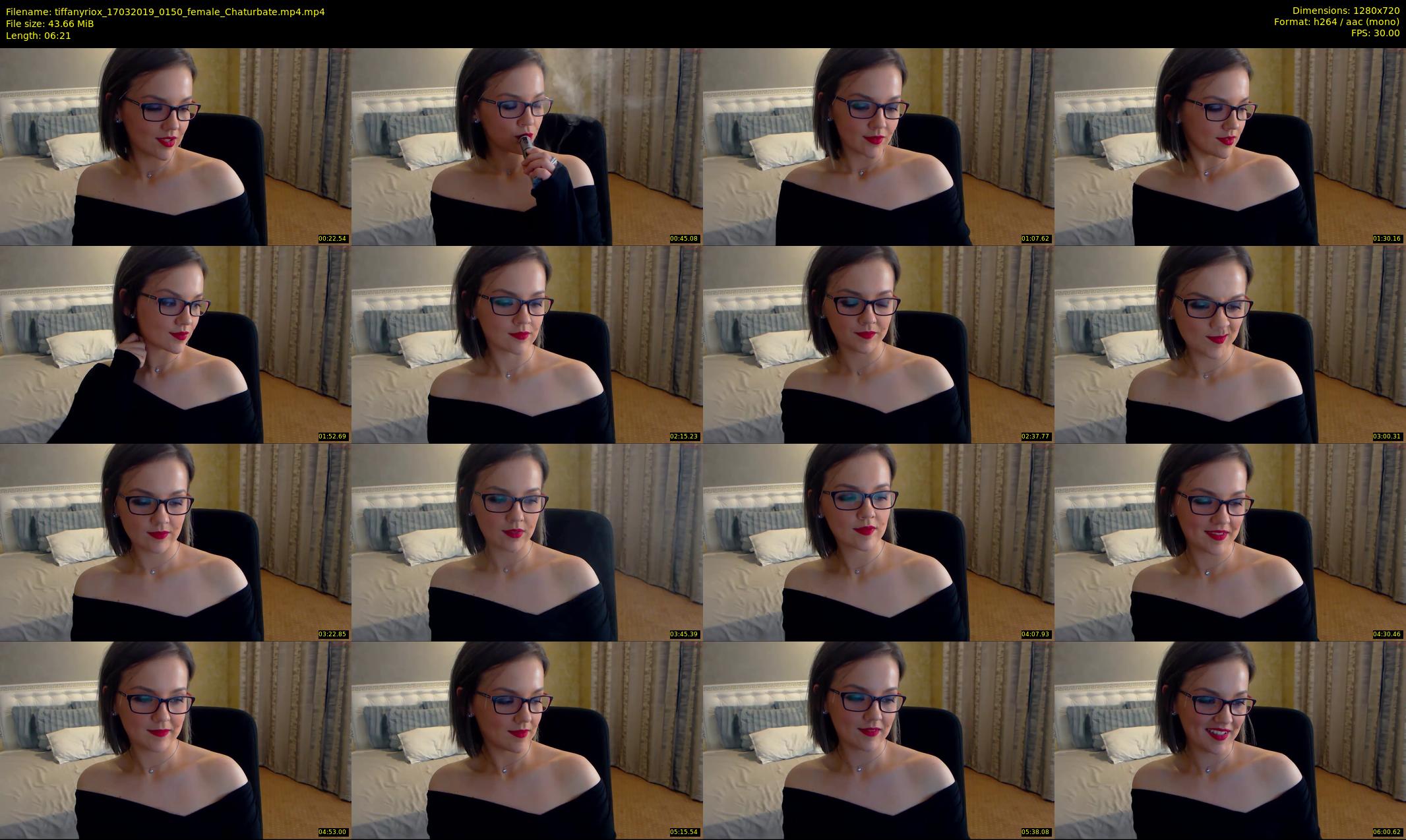 tiffanyriox — 7 minute Chaturbate female cam show recording, 720p, Mar 17, 2019