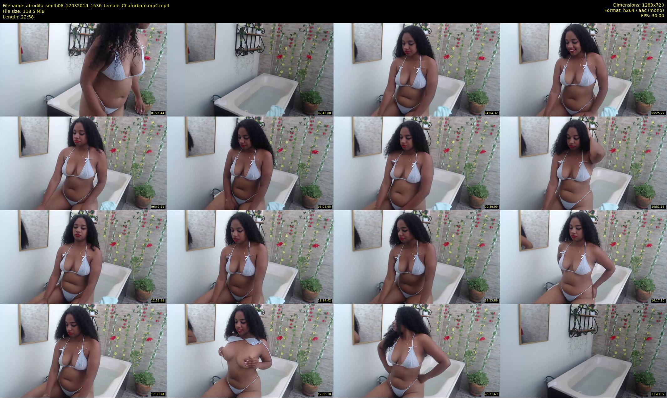 afrodita_smith08 — 23 minute Chaturbate female cam show recording, 720p, Mar 17, 2019