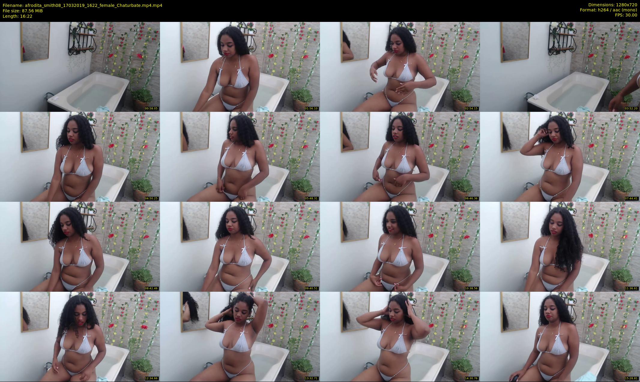 afrodita_smith08 — 17 minute Chaturbate female cam show recording, 720p, Mar 17, 2019