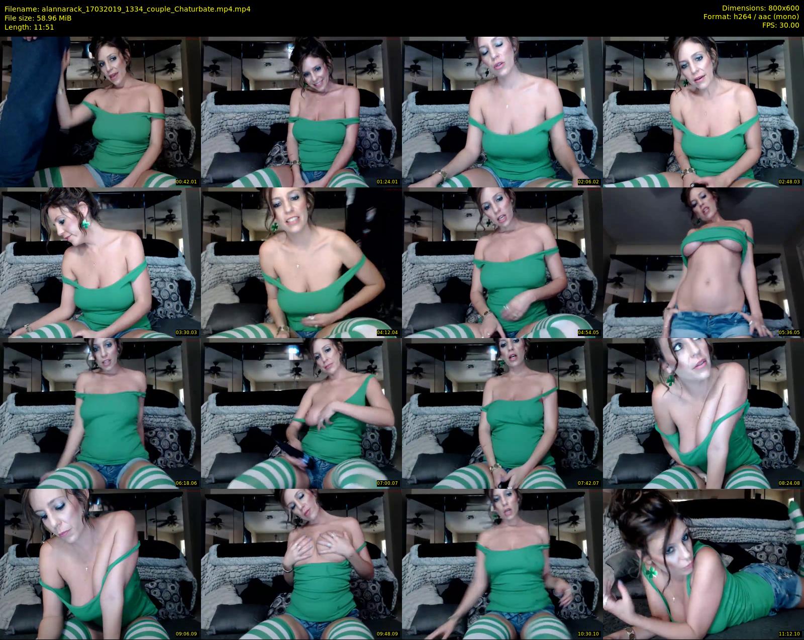 alannarack — 12 minute Chaturbate female cam show recording, 480p, Mar 17, 2019