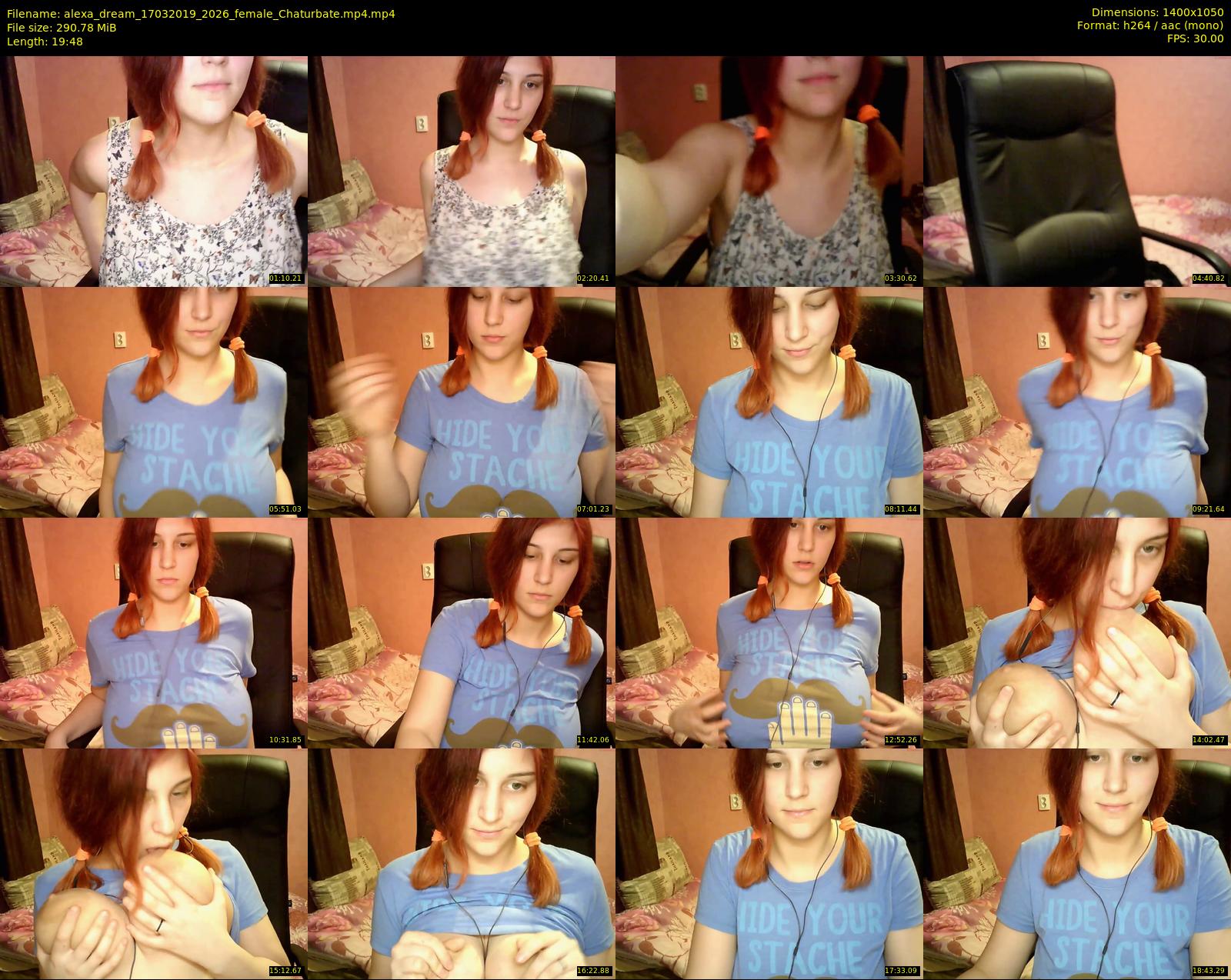 alexa_dream — 20 minute Chaturbate female cam show recording, 720p, Mar 17, 2019