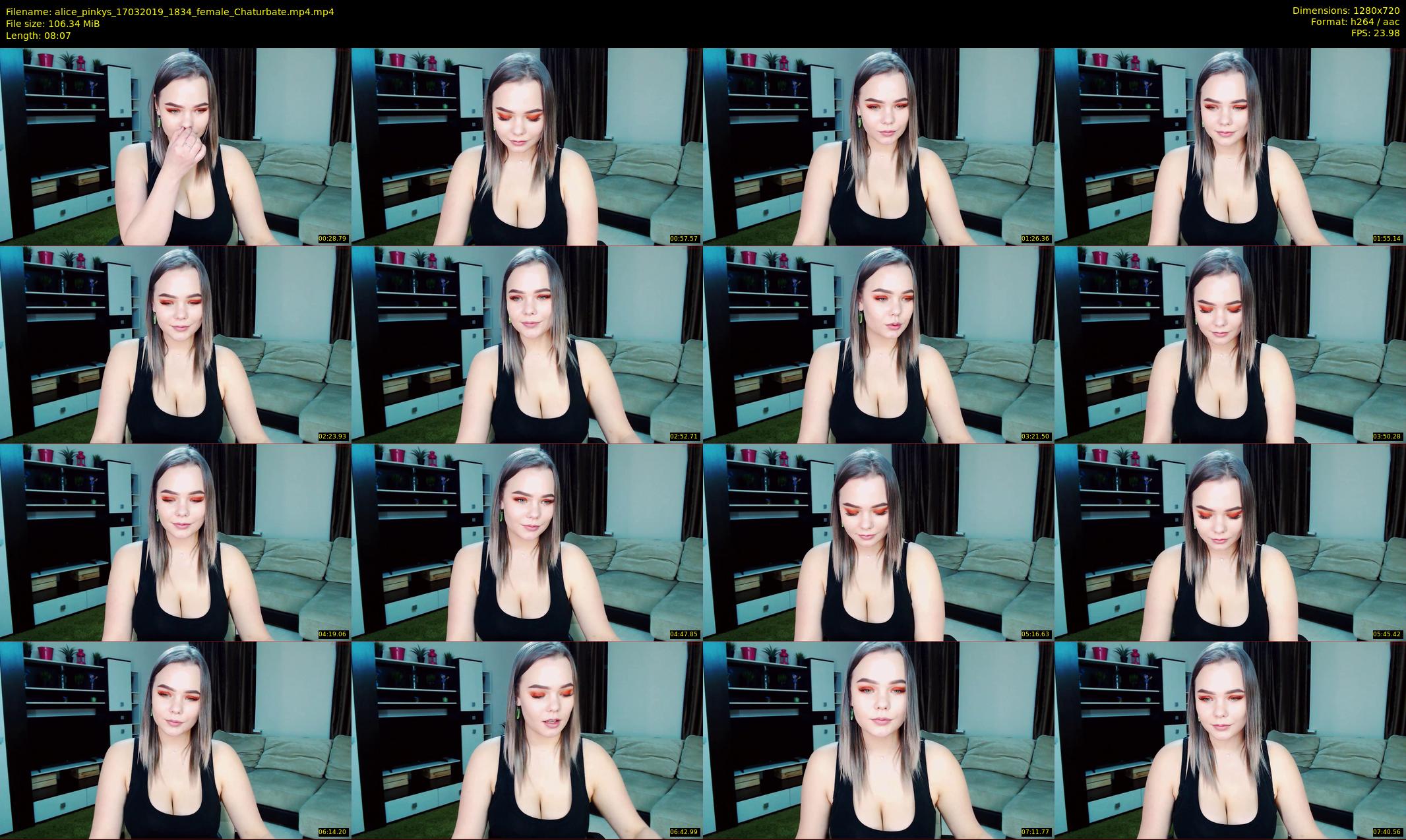 alice_pinkys — 9 minute Chaturbate female cam show recording, 720p, Mar 17, 2019