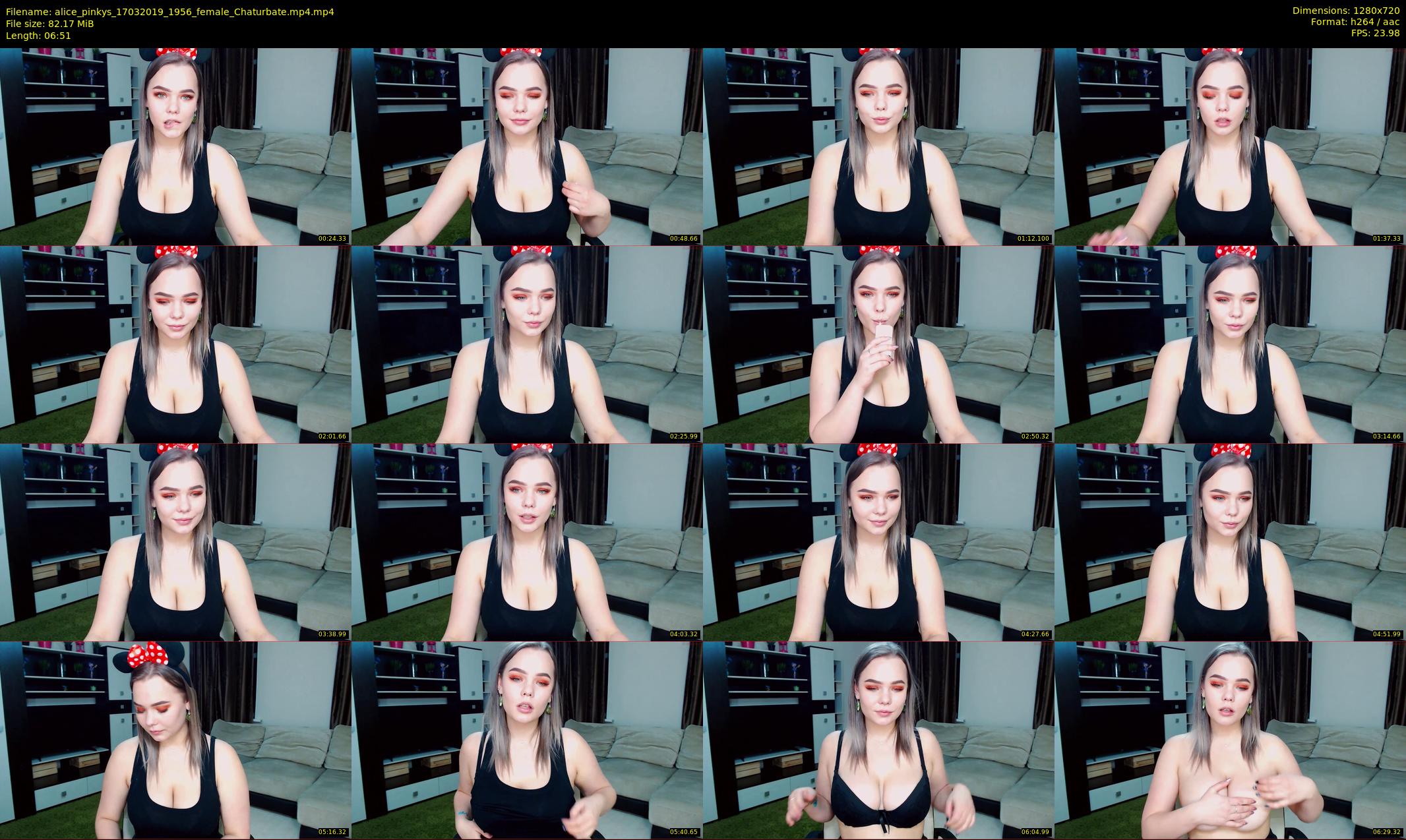 alice_pinkys — 7 minute Chaturbate female cam show recording, 720p, Mar 17, 2019