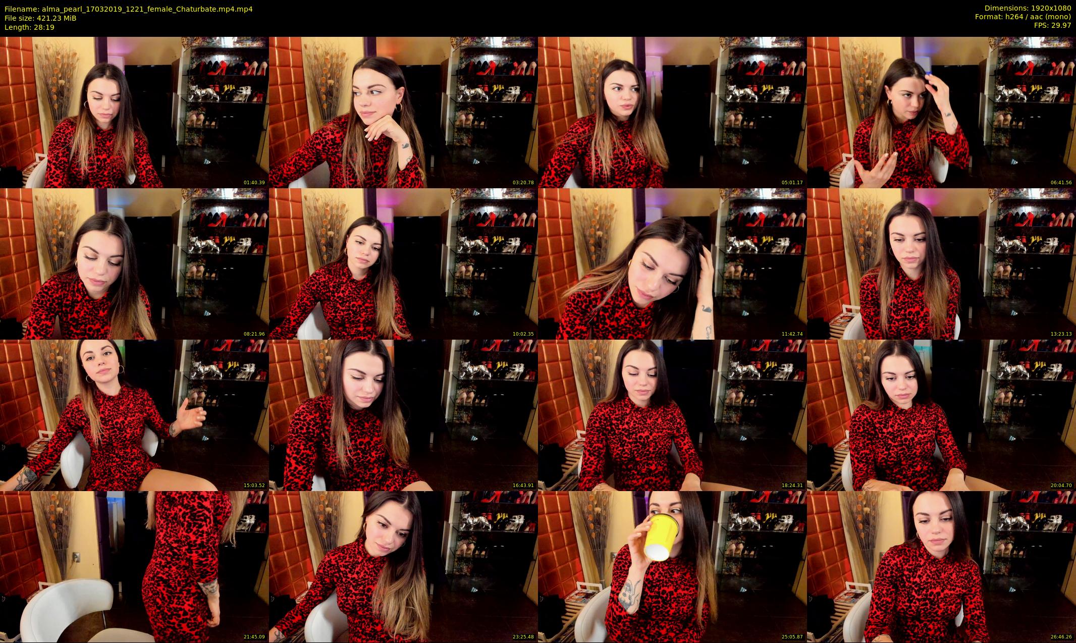 alma_pearl — 29 minute Chaturbate female cam show recording, 1080p, Mar 17, 2019