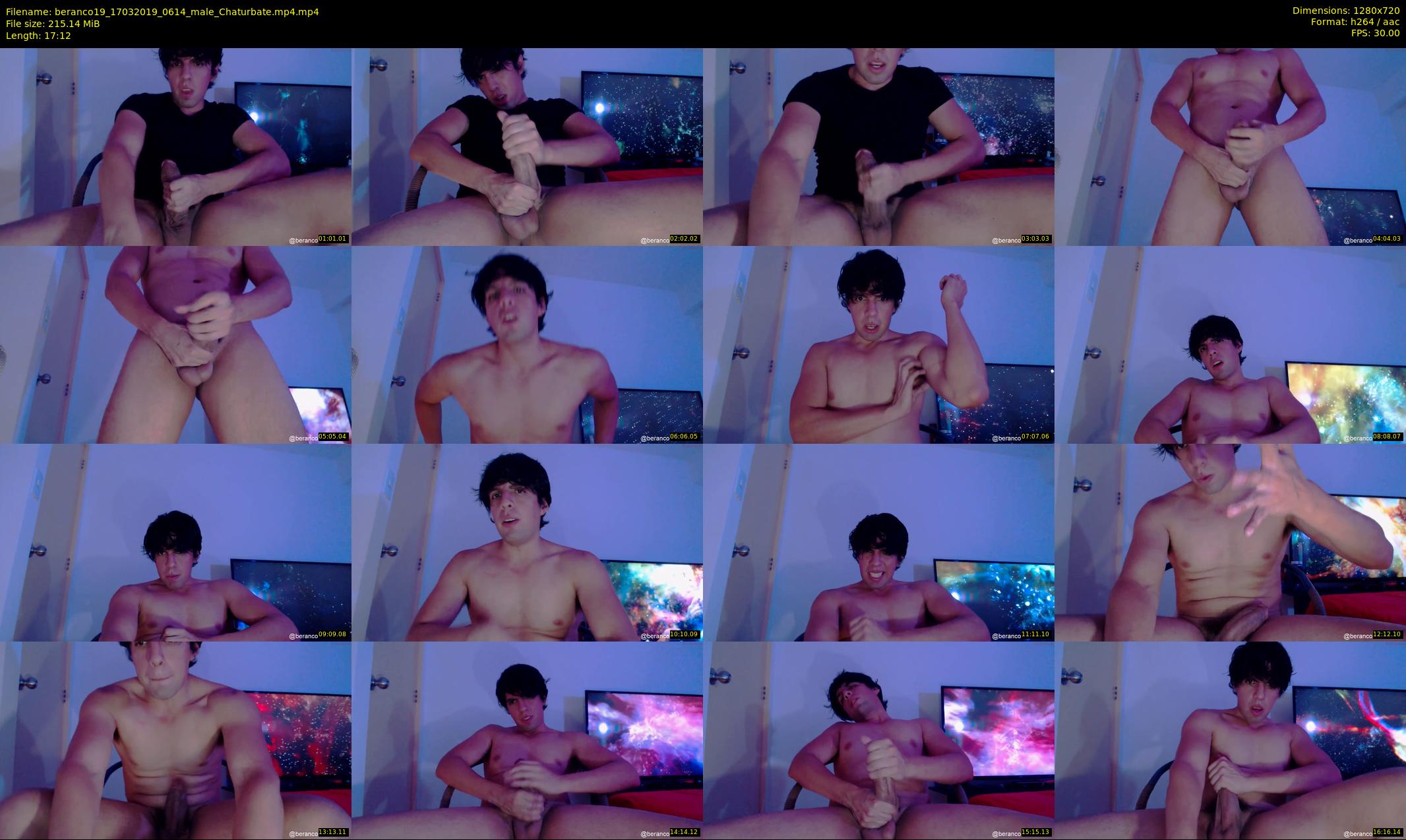 beranco19 — 18 minute Chaturbate male cam show recording, 720p, Mar 17, 2019