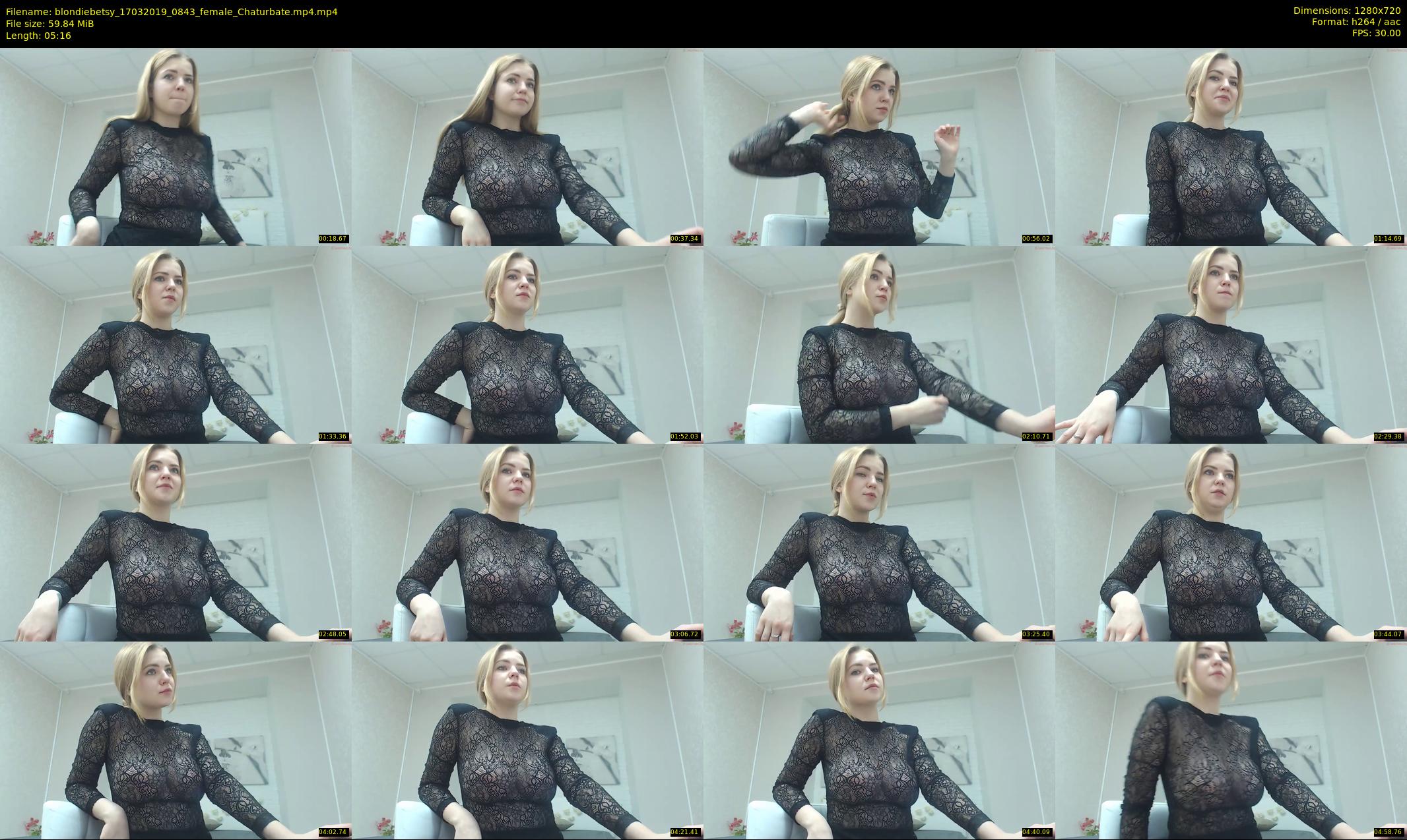 blondiebetsy — 6 minute Chaturbate female cam show recording, 720p, Mar 17, 2019