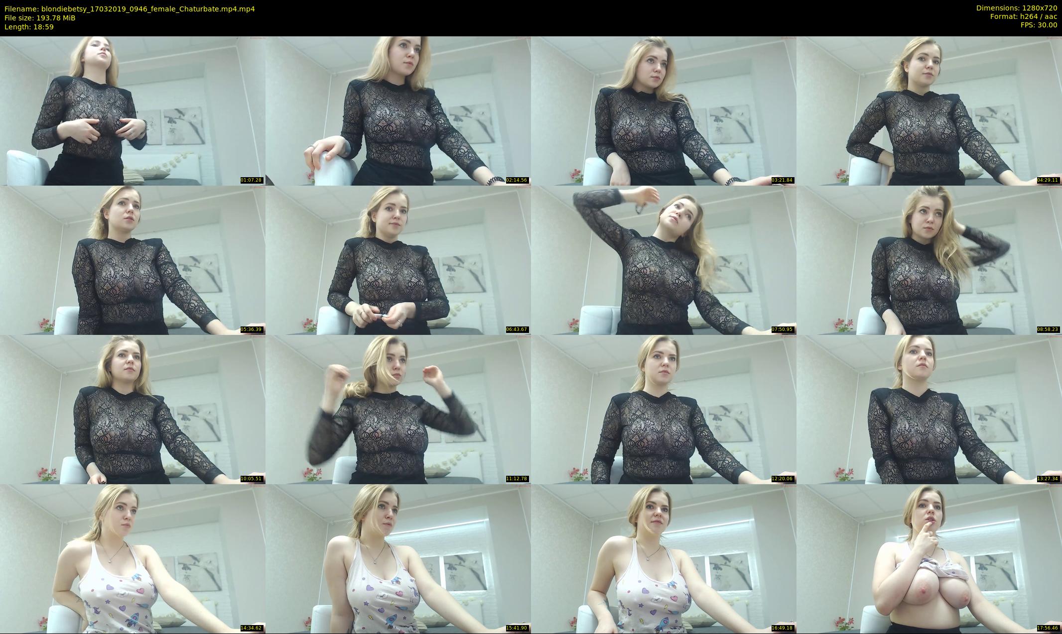 blondiebetsy — 19 minute Chaturbate female cam show recording, 720p, Mar 17, 2019