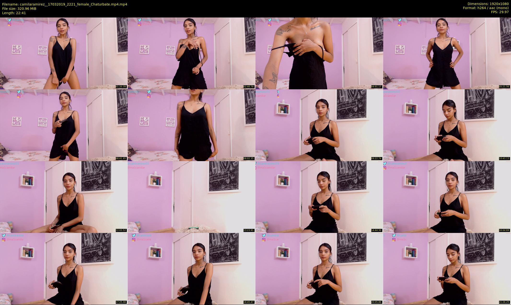 camilaramirez_ — 23 minute Chaturbate female cam show recording, 1080p, Mar 17, 2019